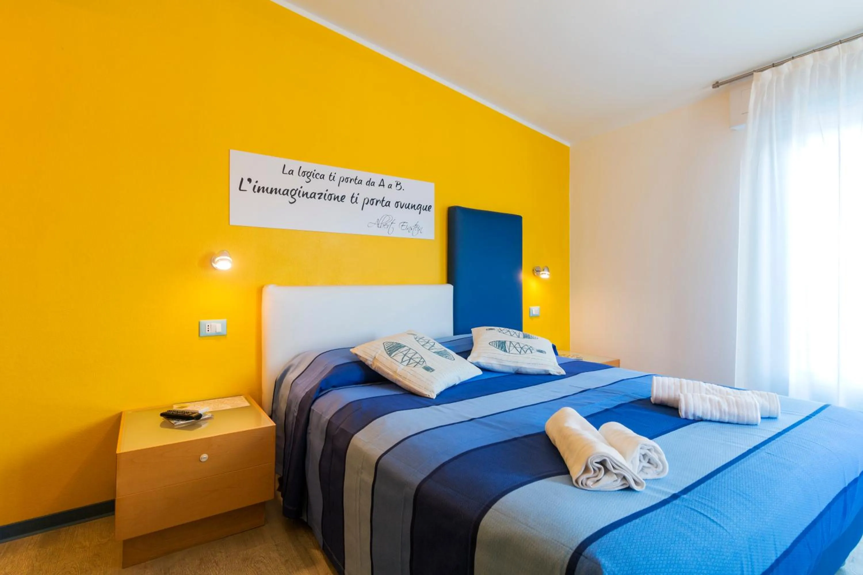 Bed in La Favorita Hotel