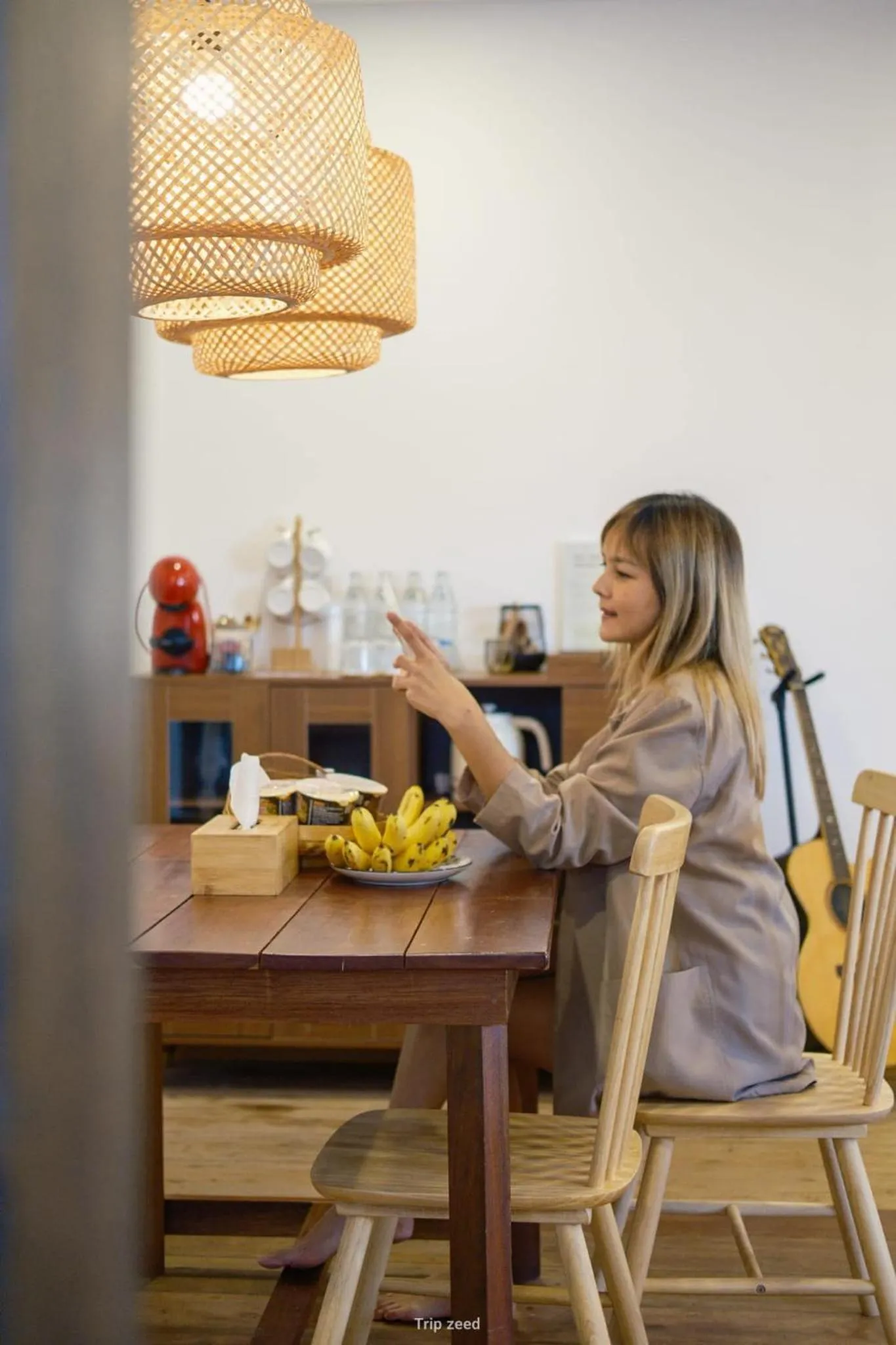 Dining area in The Folkster House Chiangkhan