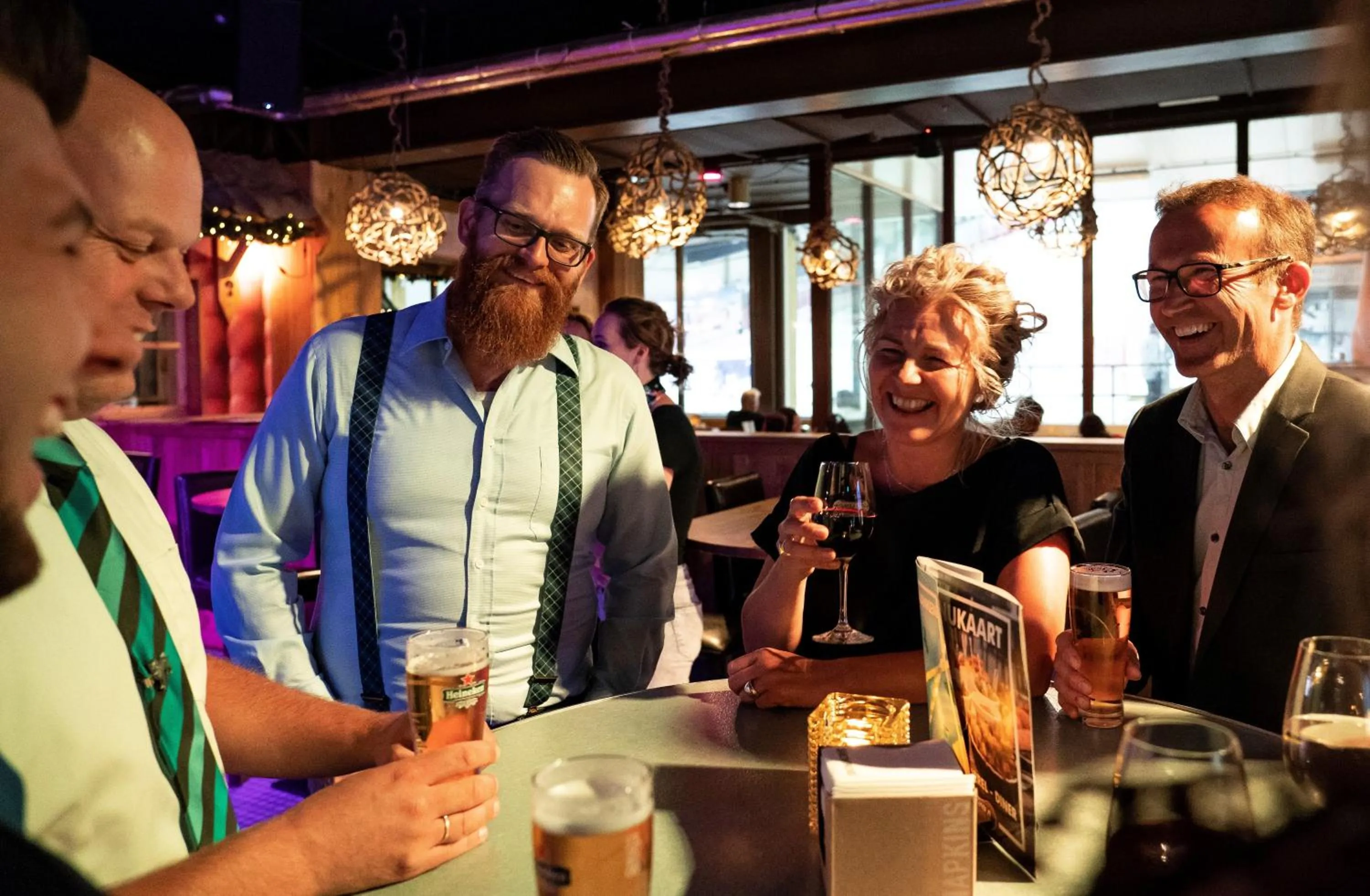 People in Alpine Hotel by SnowWorld