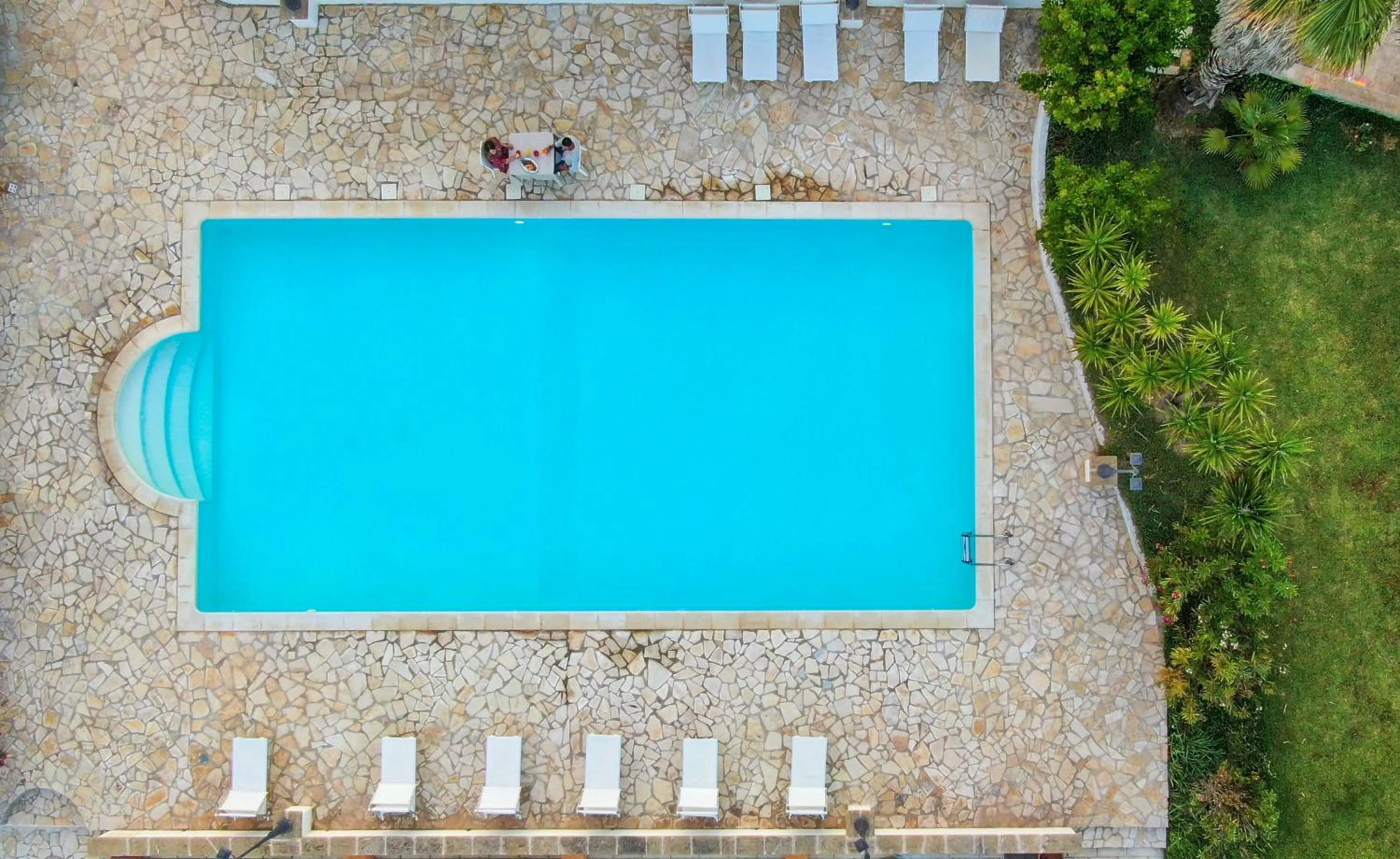 Swimming pool in Tenuta Li Fani Residence Hotel