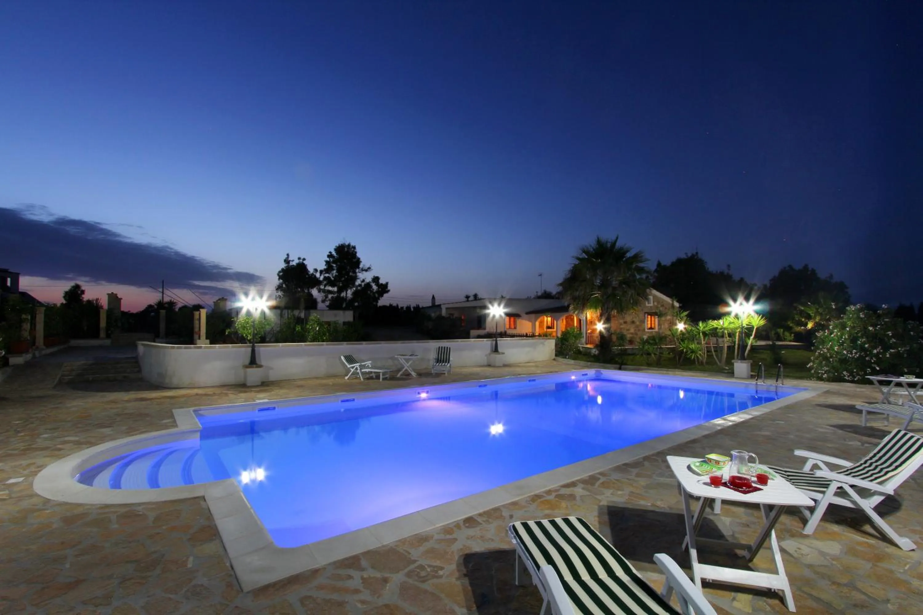 Pool view in Tenuta Li Fani Residence Hotel
