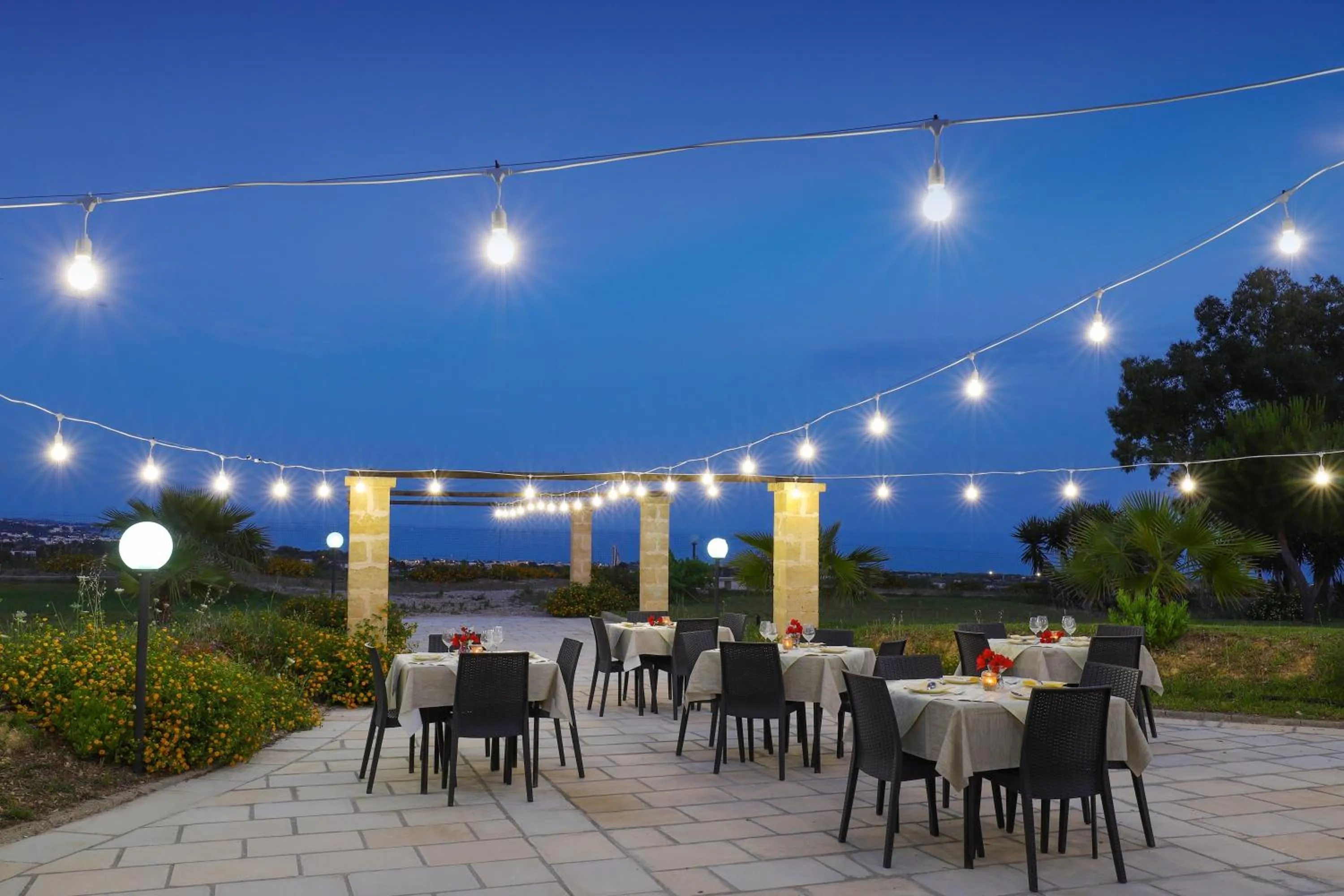 Patio in Tenuta Li Fani Residence Hotel