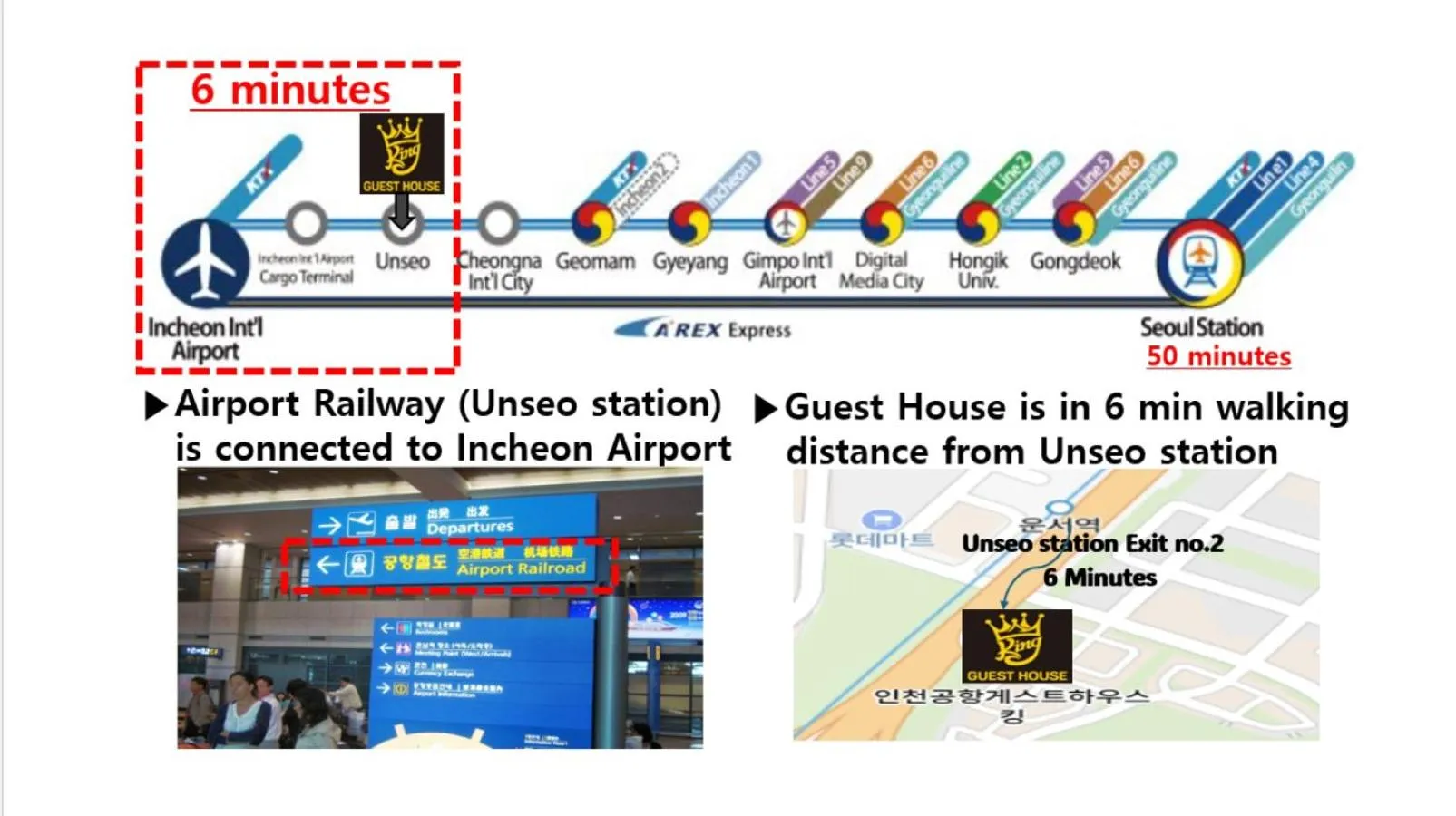 shuttle in Incheon Airport Guest House King