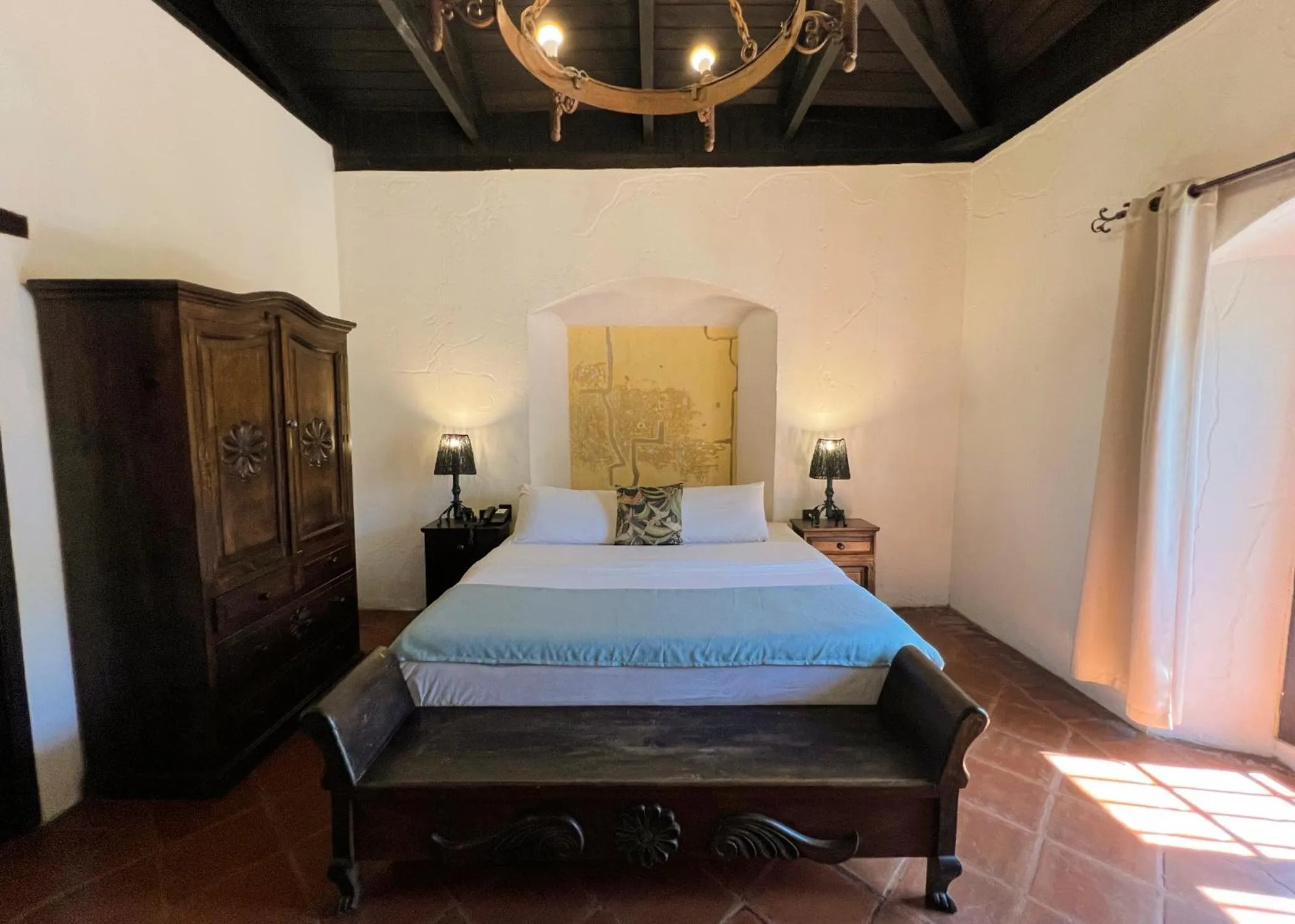 Bed in Ciel Luxe Hotels Antigua Guatemala