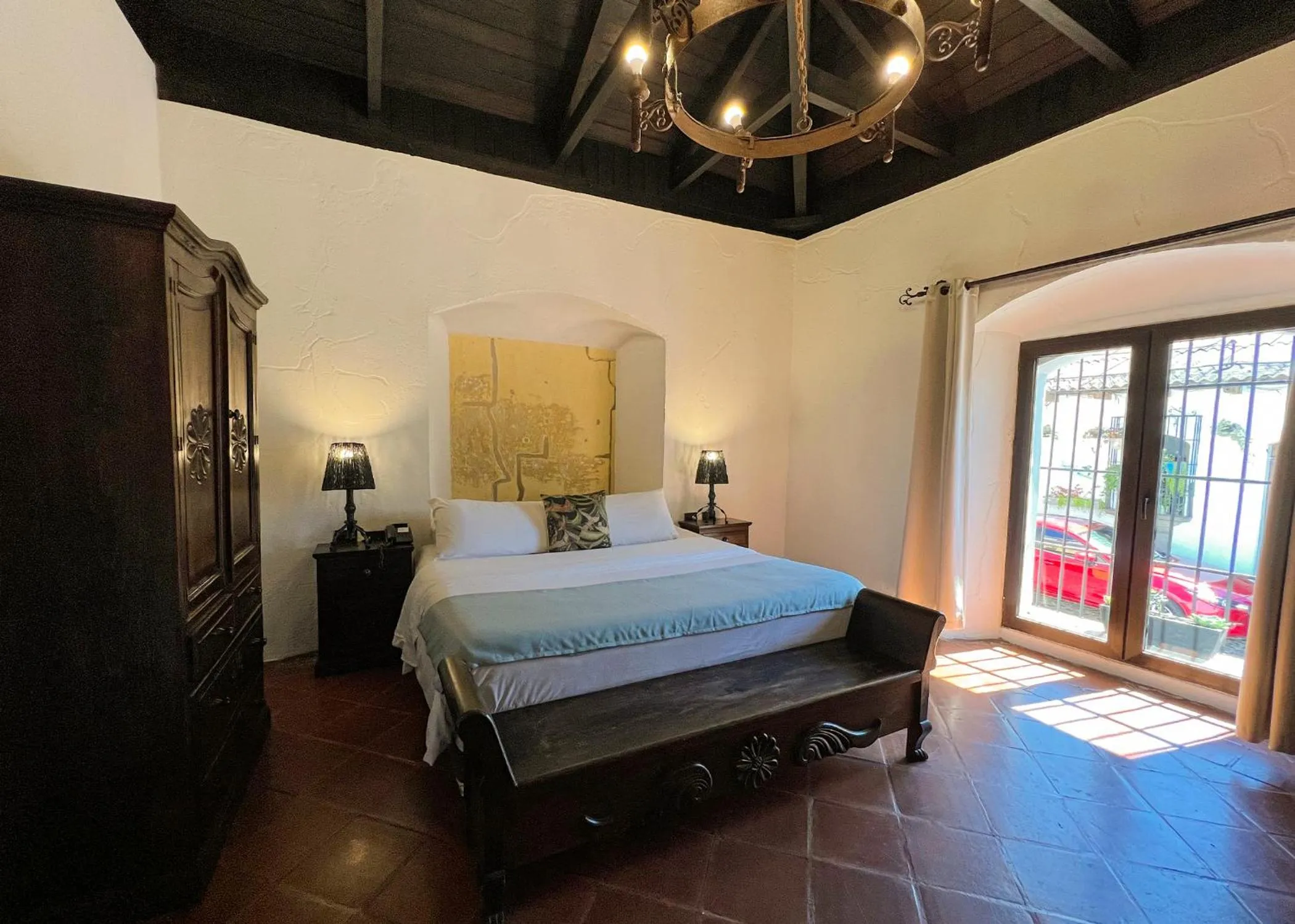 Bed in Ciel Luxe Hotels Antigua Guatemala