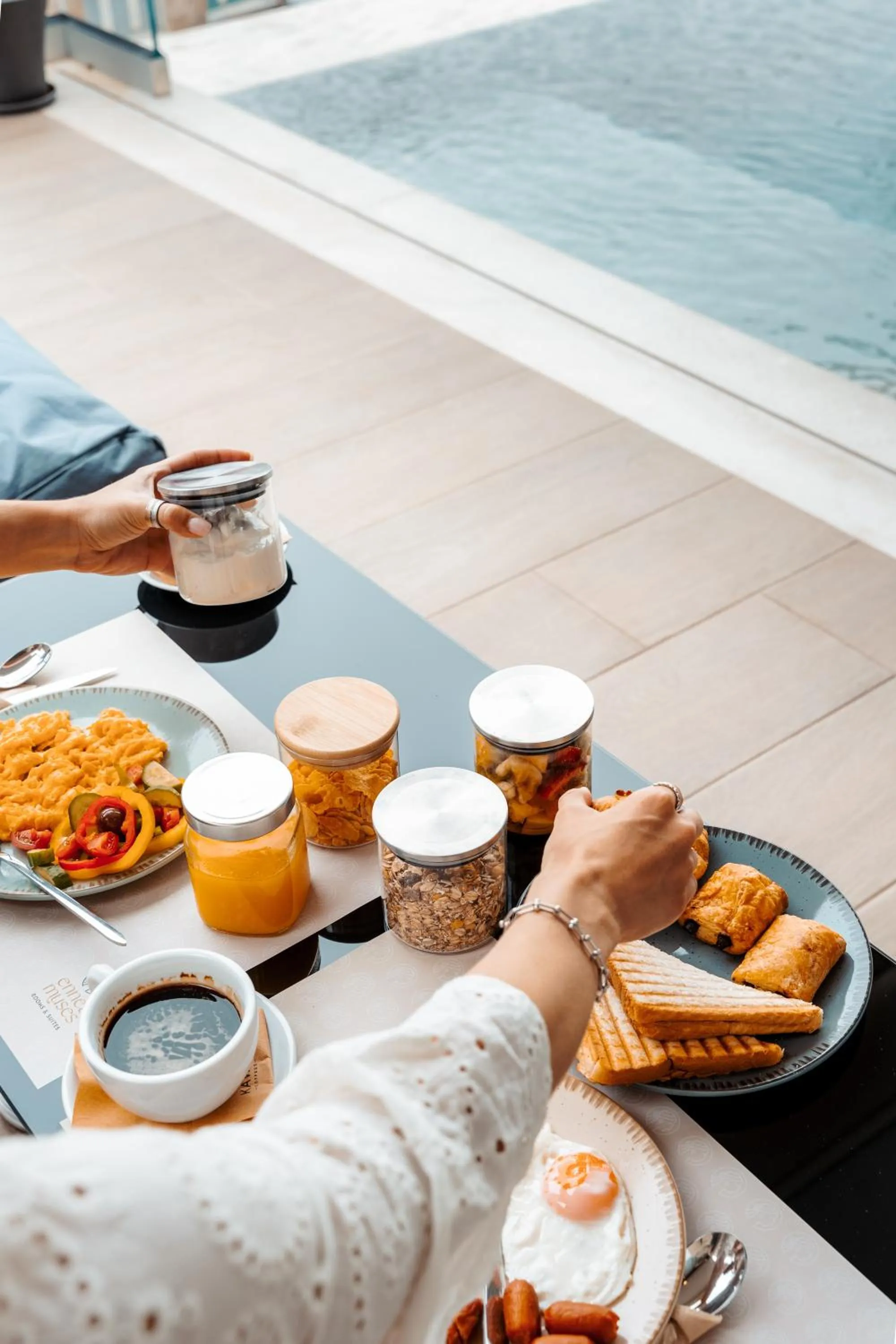 Breakfast in Ennea Muses Rooms and Suites