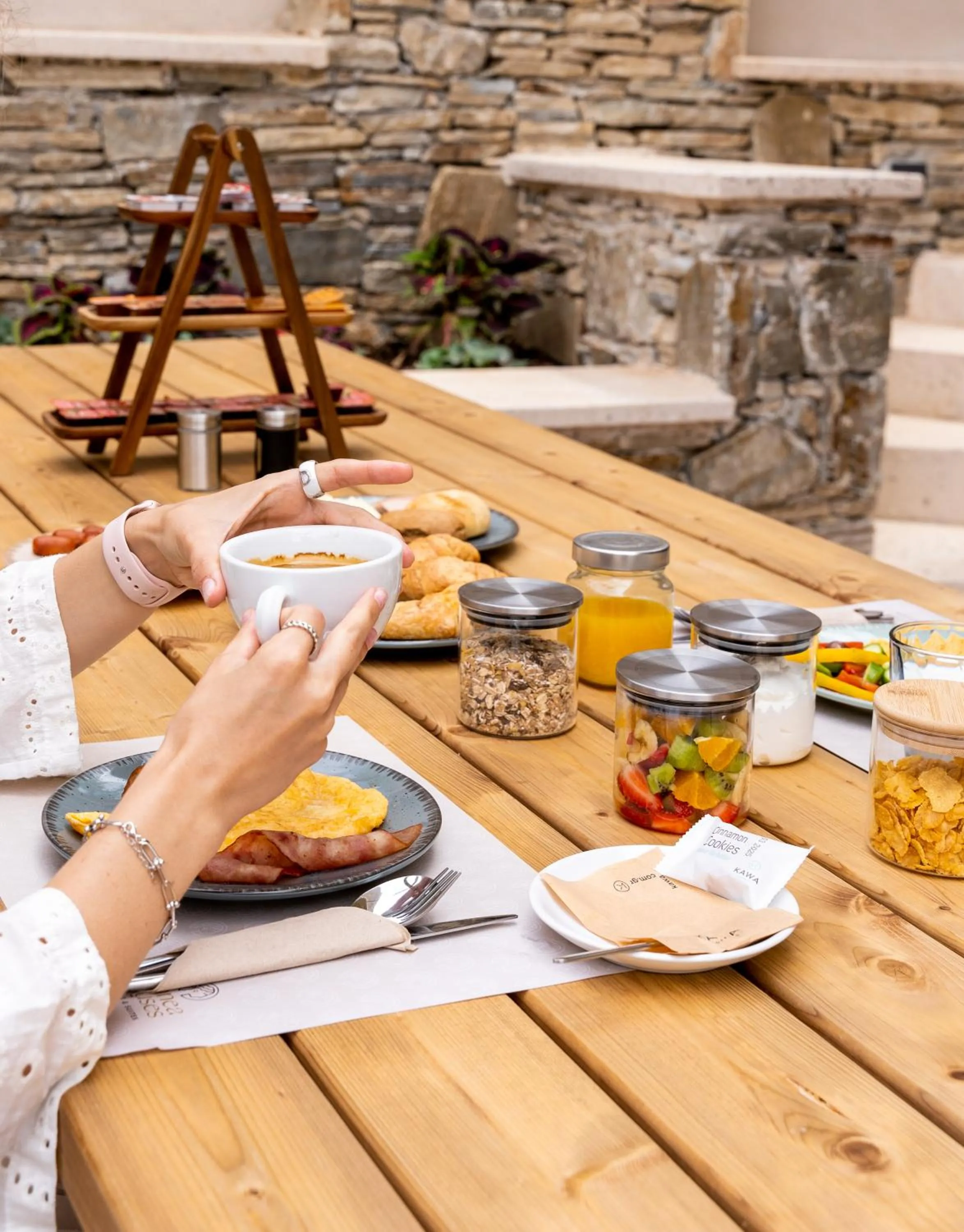 Breakfast in Ennea Muses Rooms and Suites