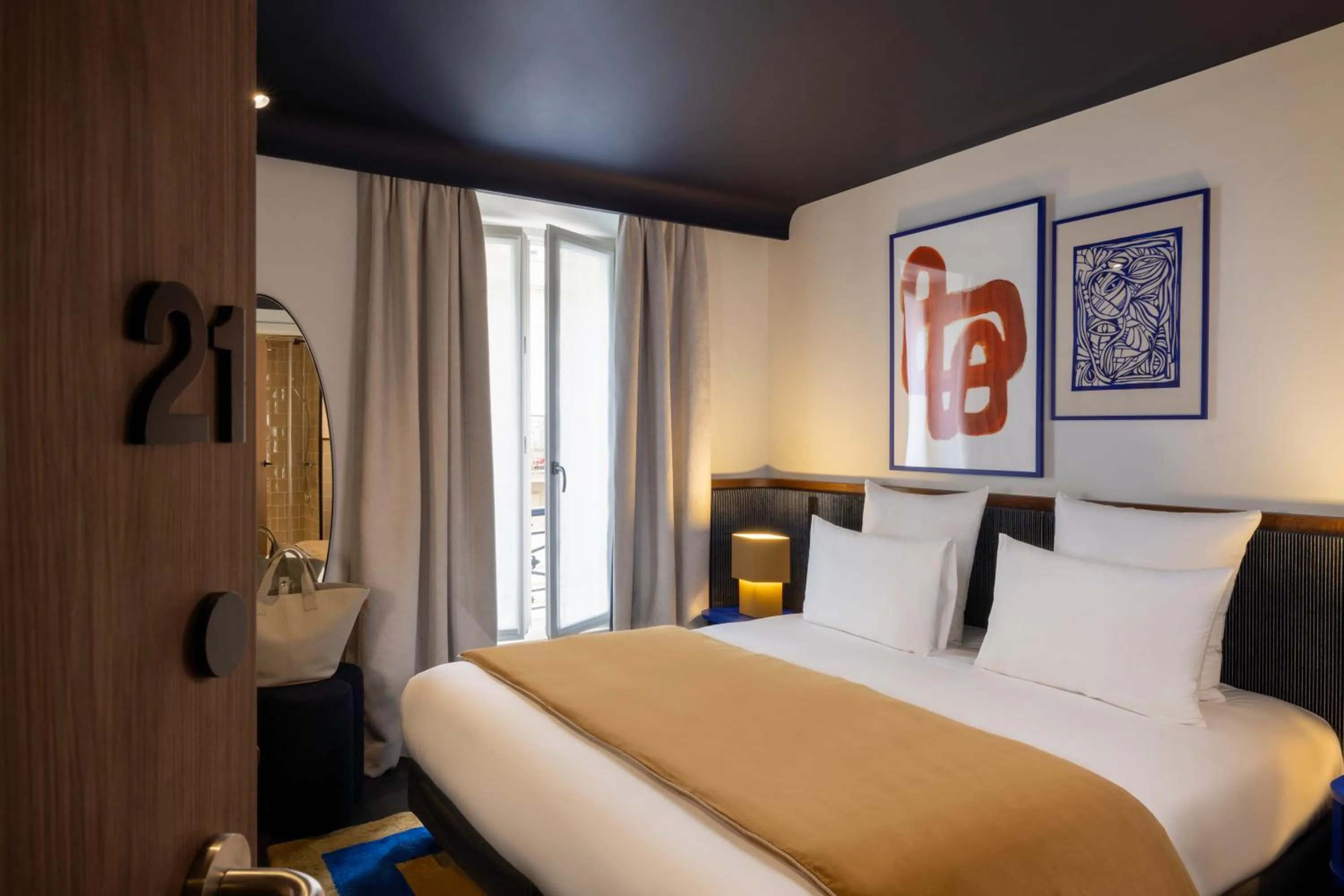 Bed in Hôtel Gabbie