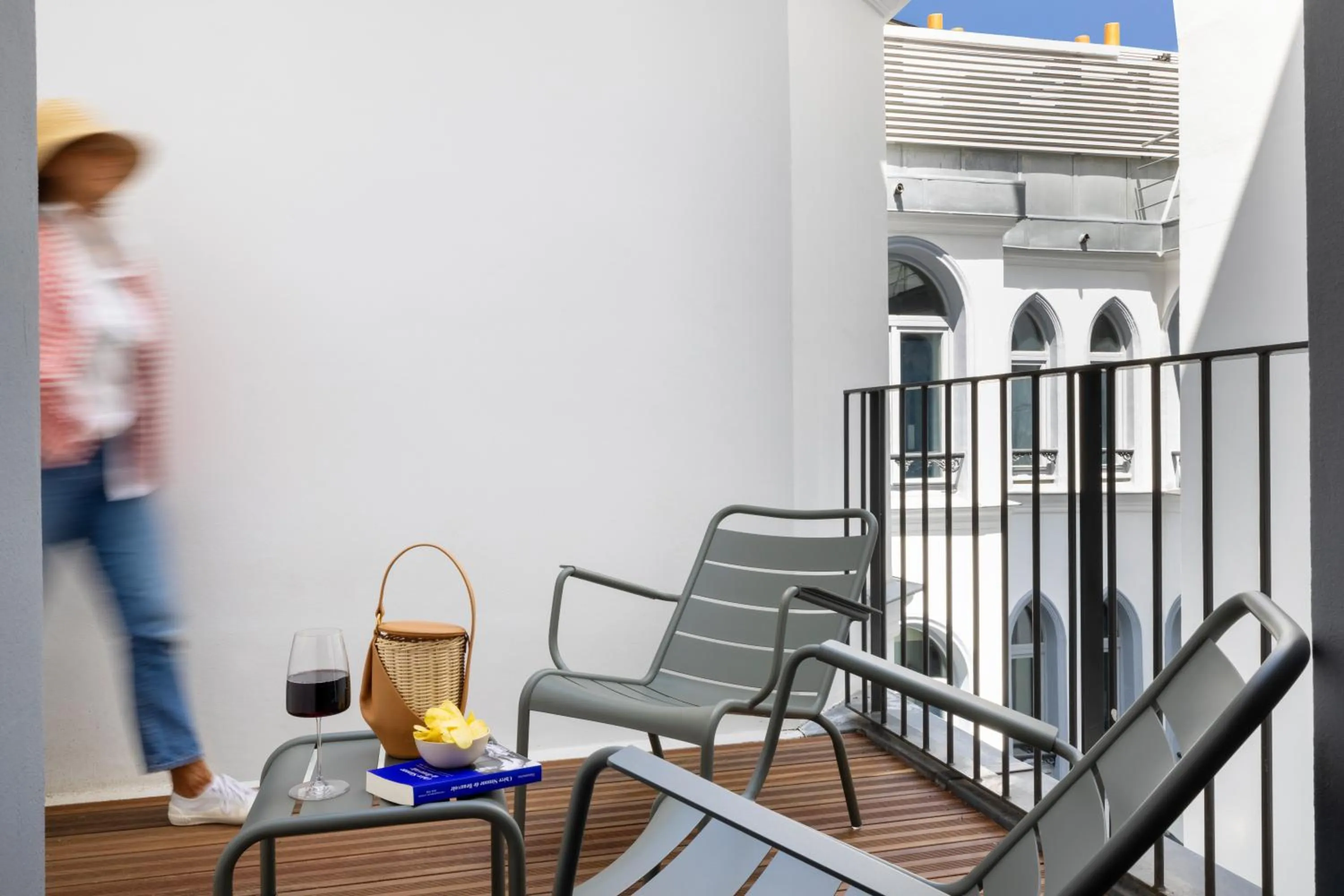 Patio in Hôtel Gabbie