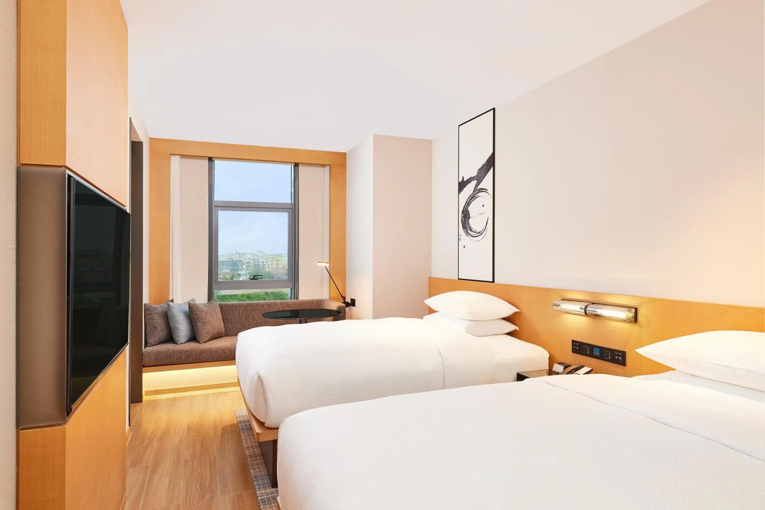 Toilet, Bed in Fairfield by Marriott Guangzhou Konggang