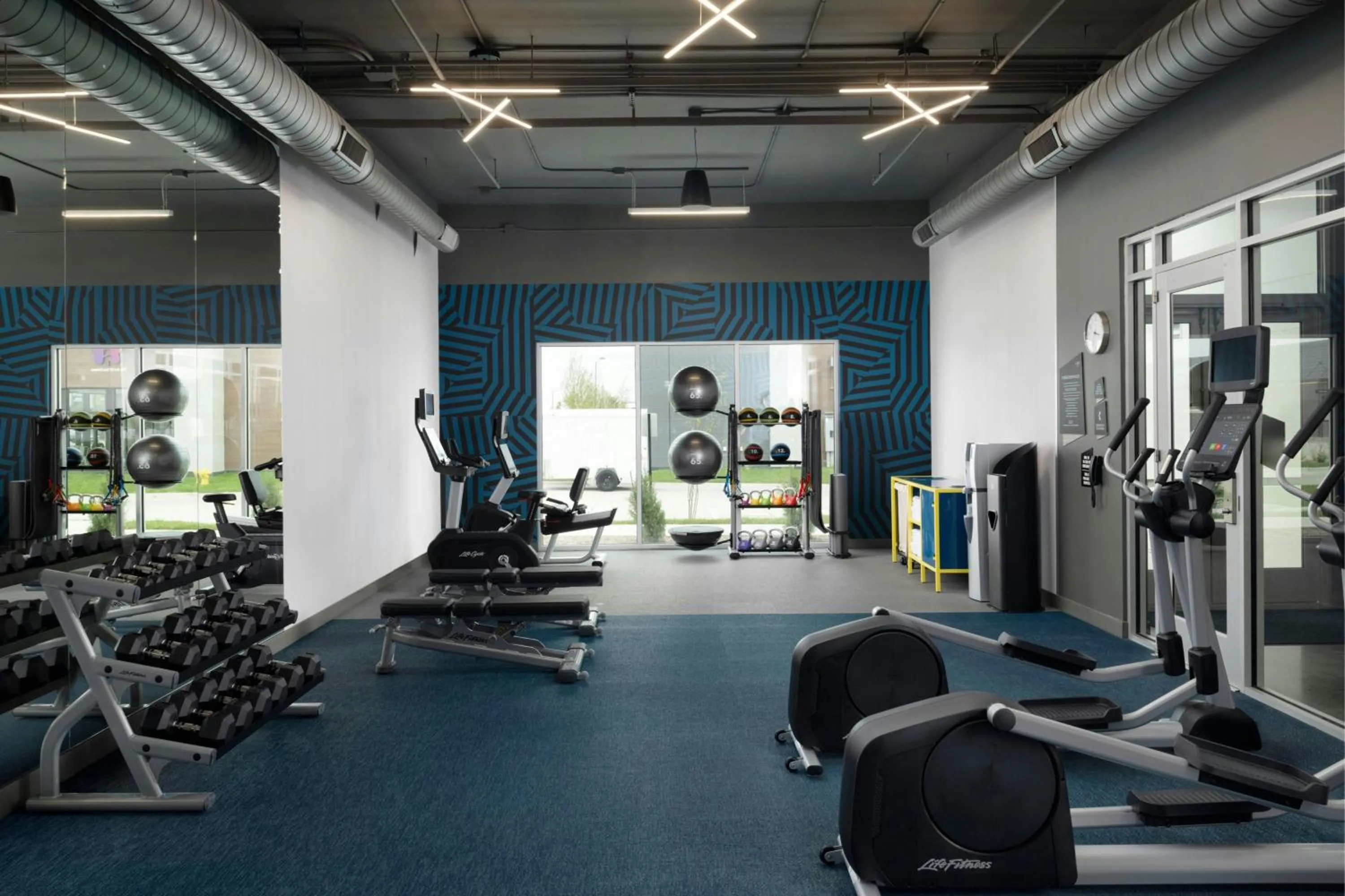 Fitness centre/facilities in Aloft Waukee