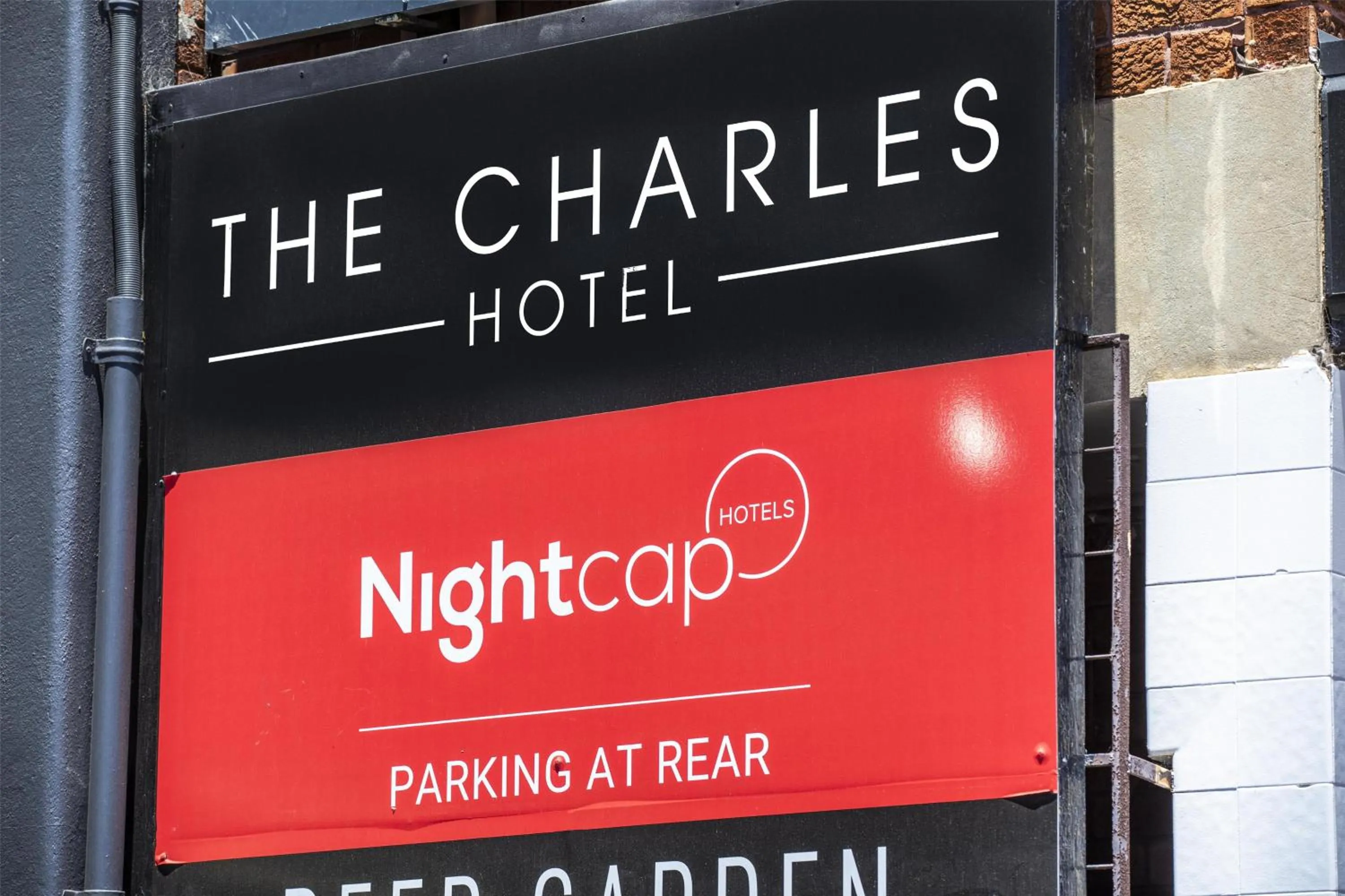 Property logo or sign in Nightcap at the Charles Hotel