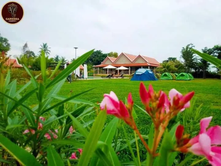 Garden view in Ganesha Kampot Resort