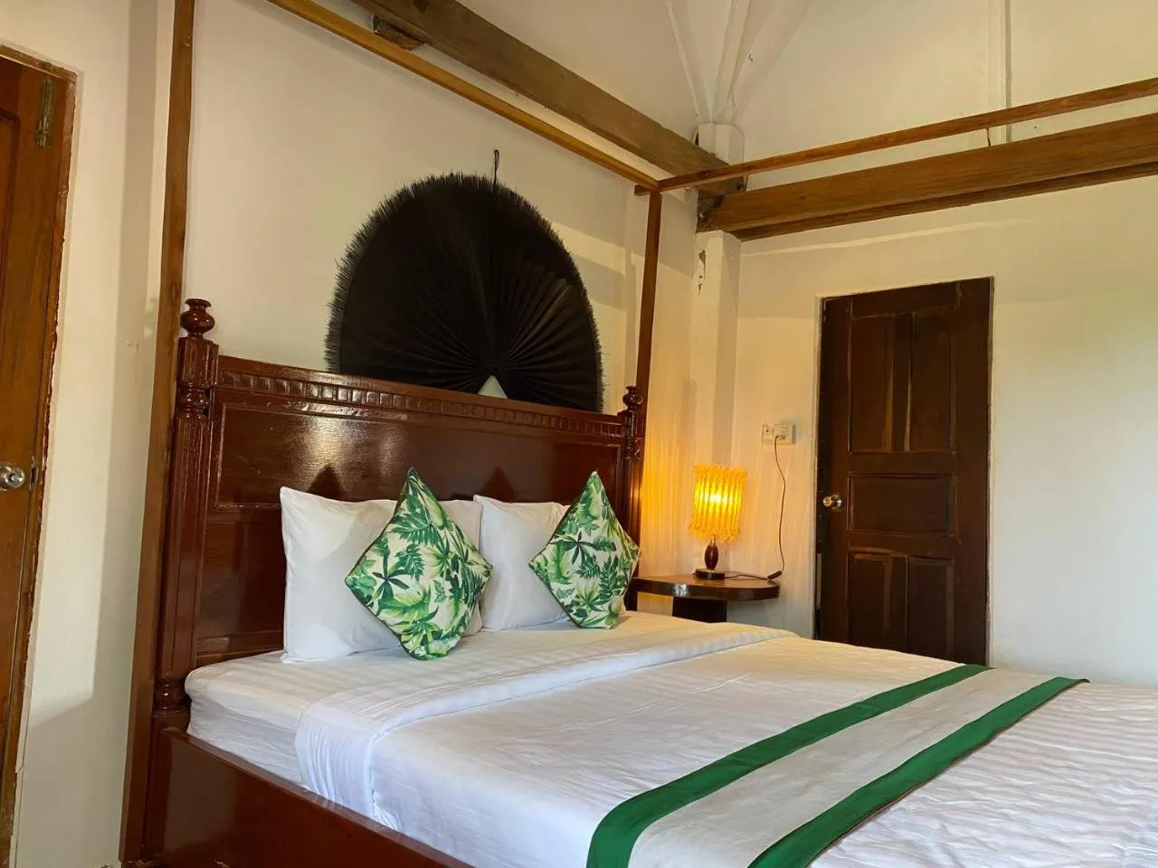 Bed in Ganesha Kampot Resort