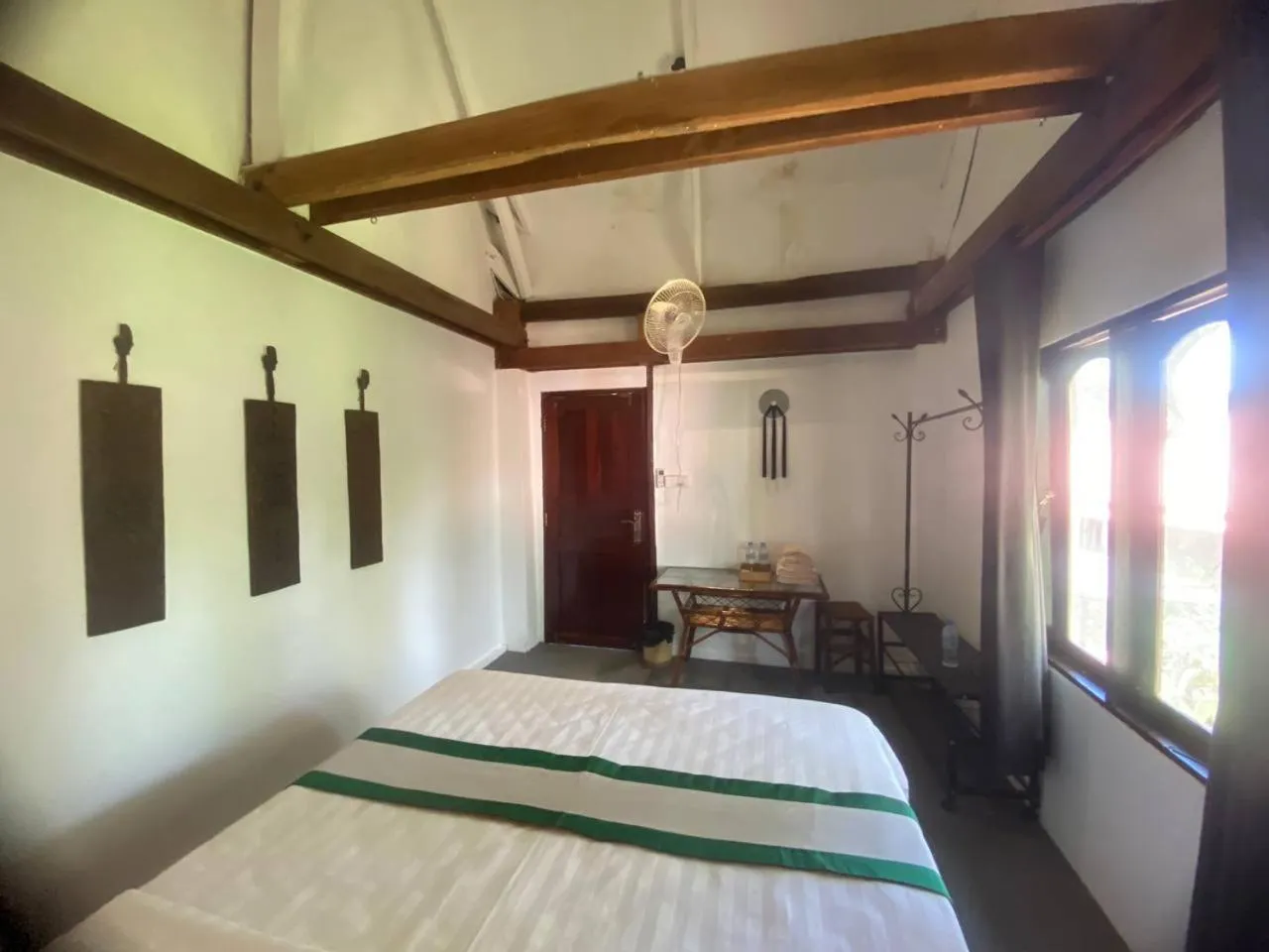 Bed in Ganesha Kampot Resort