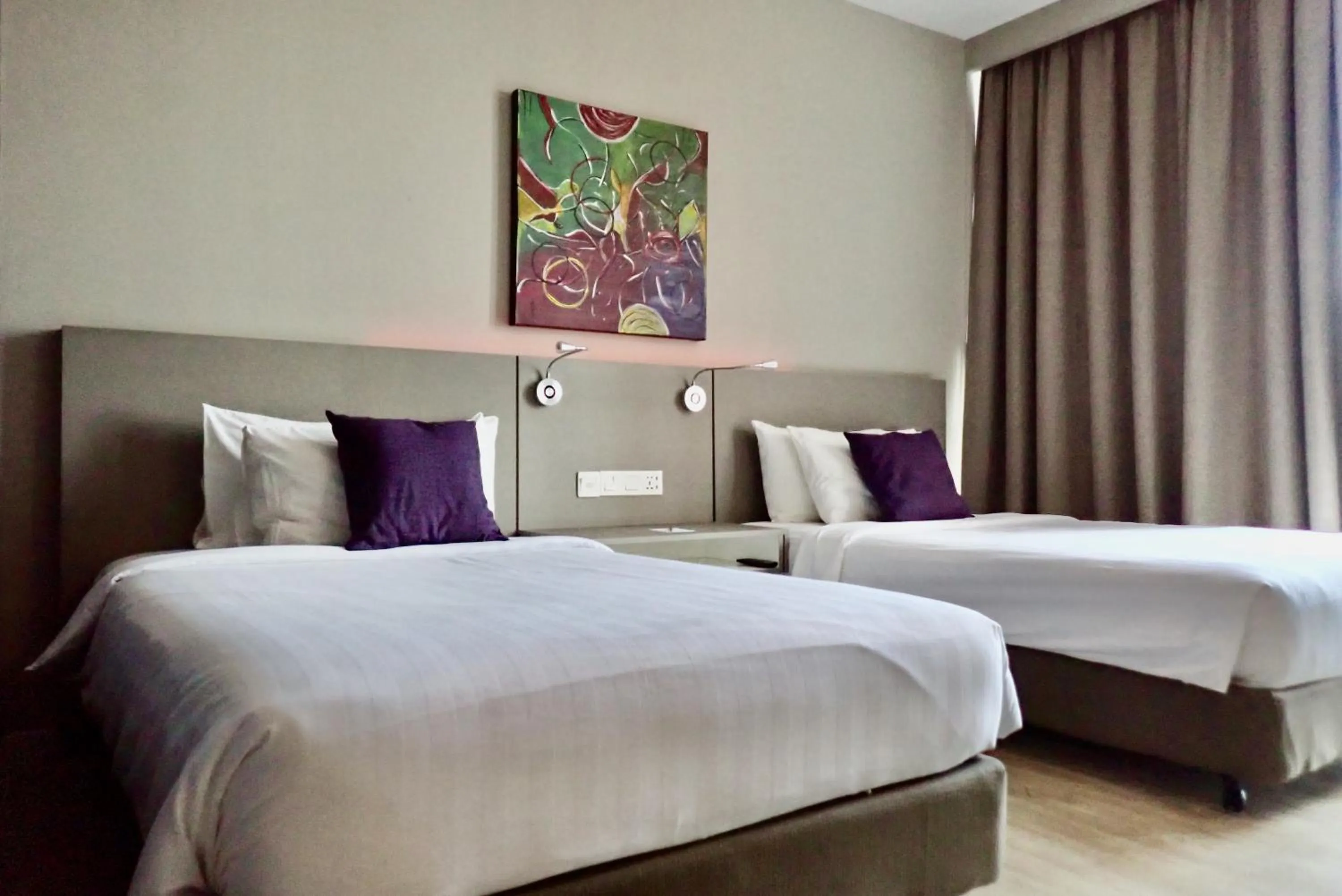 Bed in Qliq Damansara Hotel