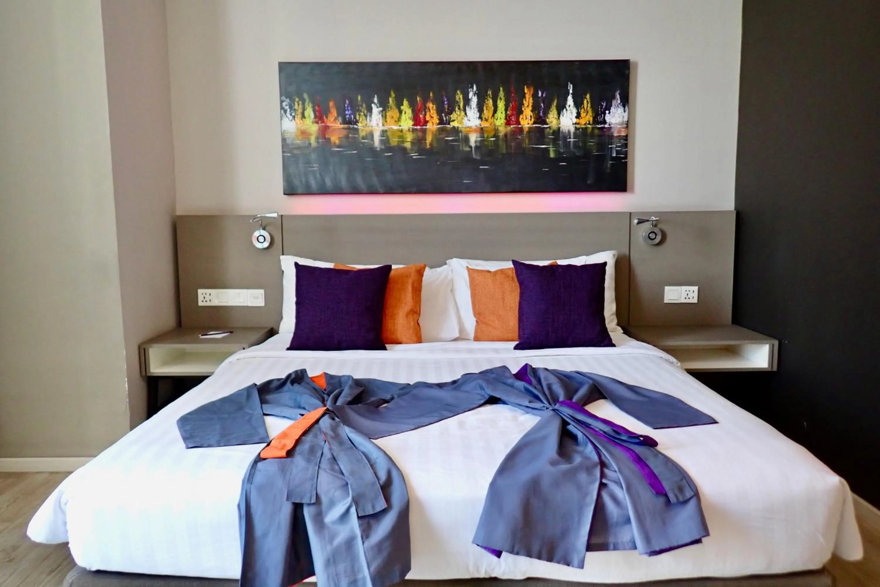 Bed in Qliq Damansara Hotel