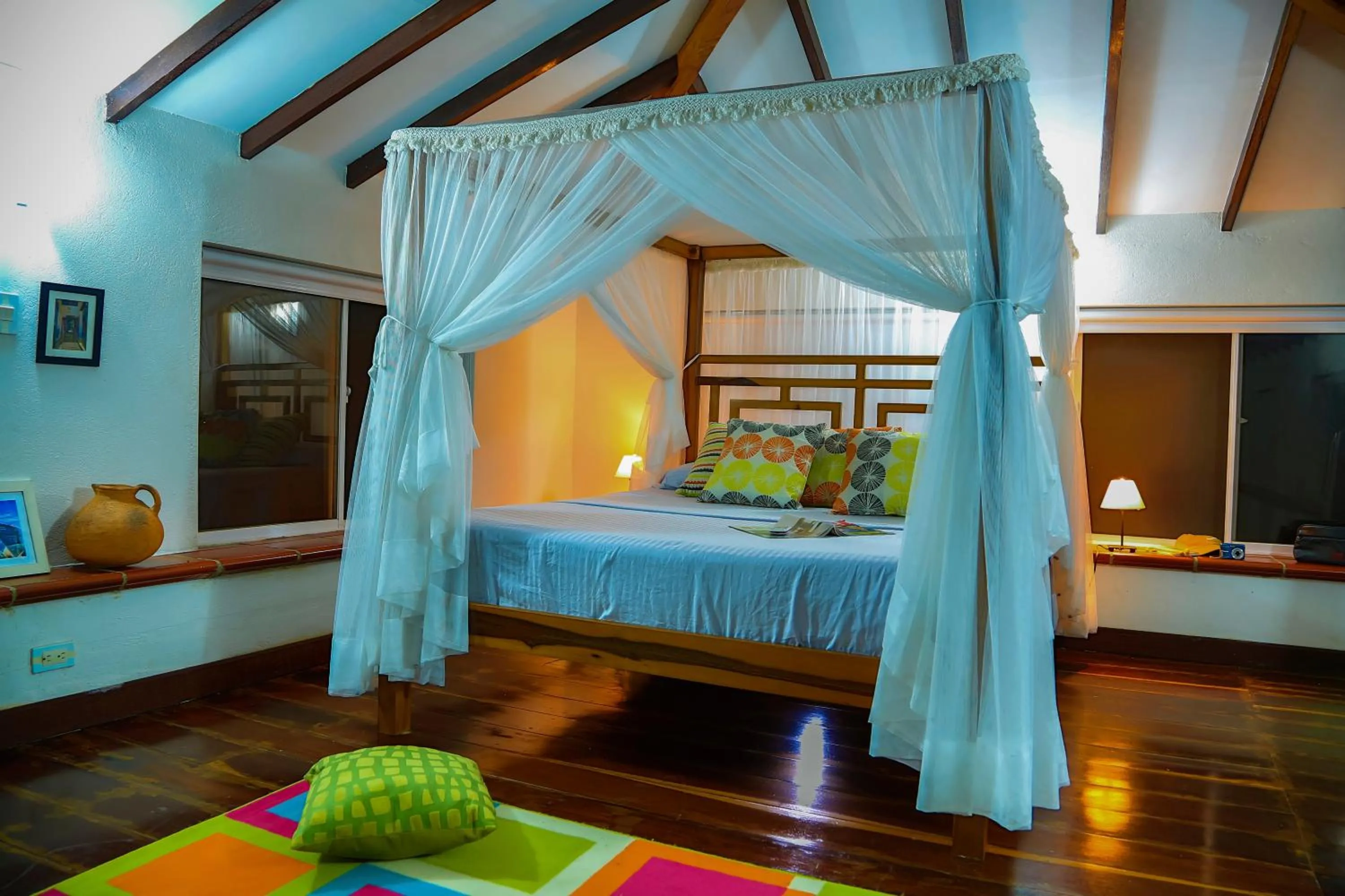 Bed in Villa Maria Tayrona, Jungle and Sea Experience