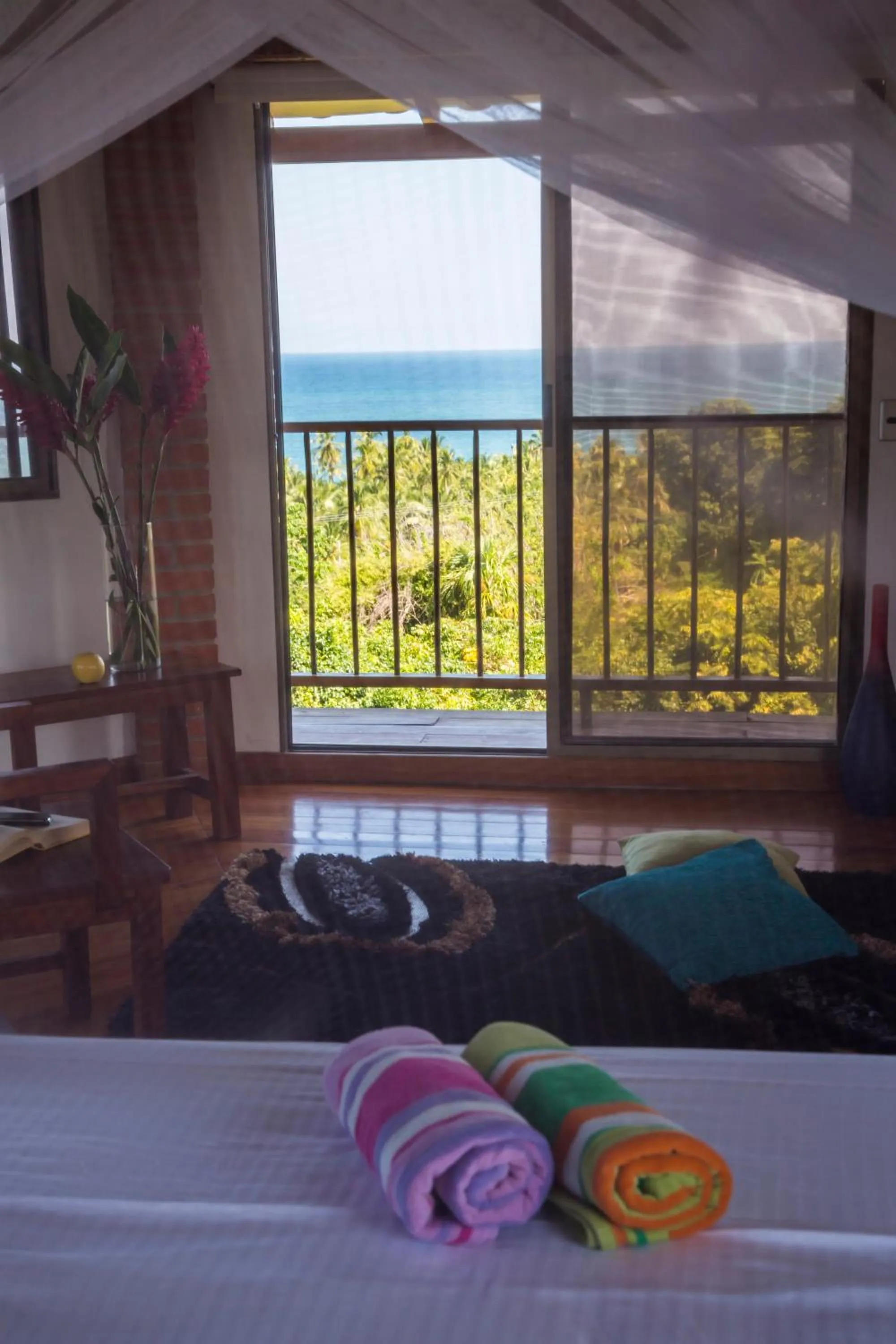 View (from property/room), Bed in Villa Maria Tayrona, Jungle and Sea Experience