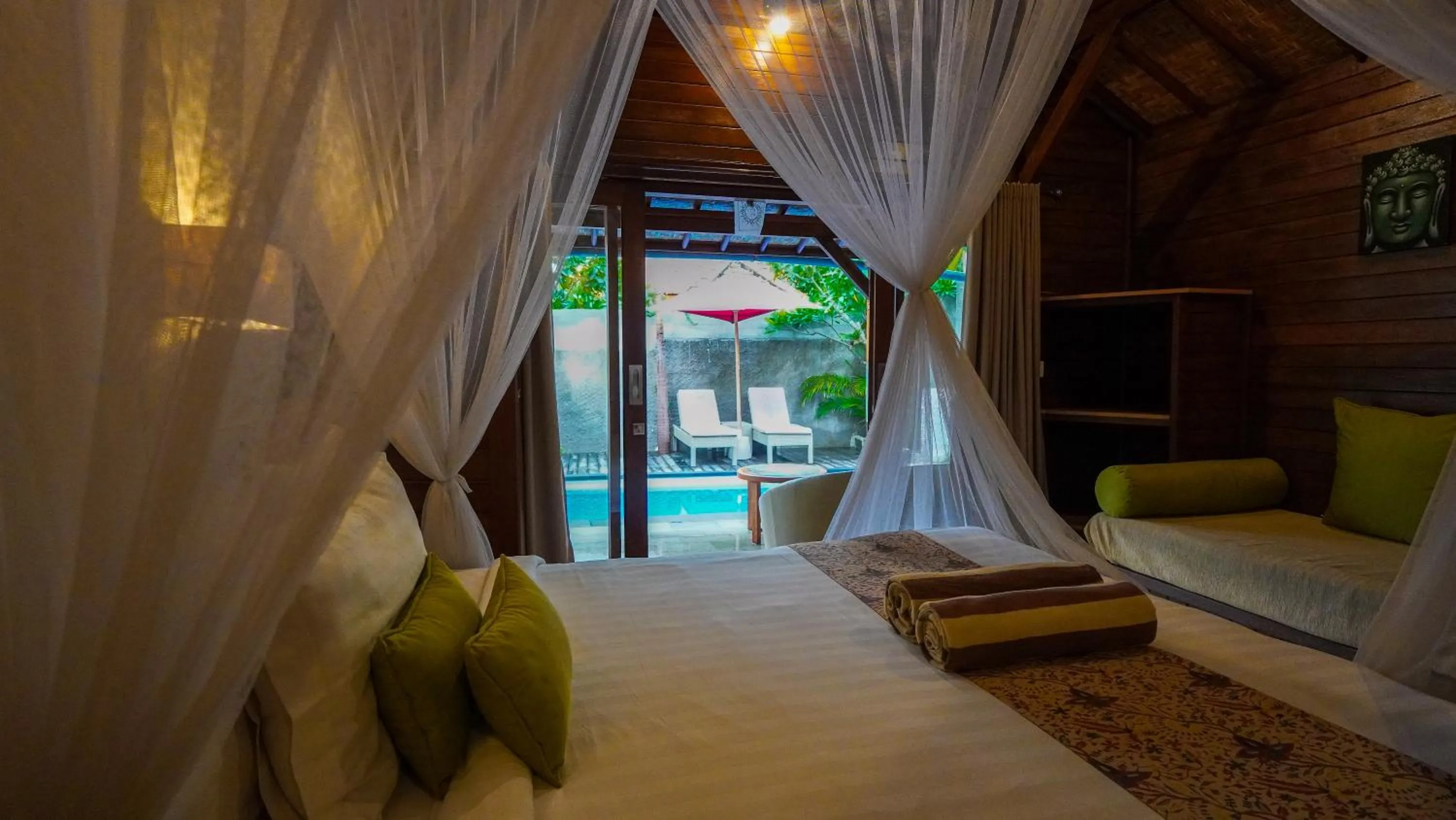 Bed in Darsan Lembongan Boutique Cottage