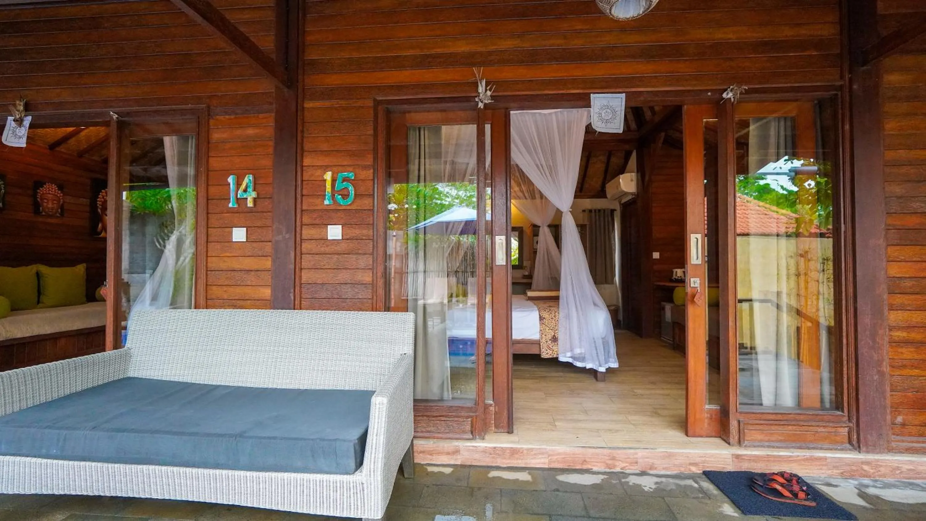 Bed in Darsan Lembongan Boutique Cottage