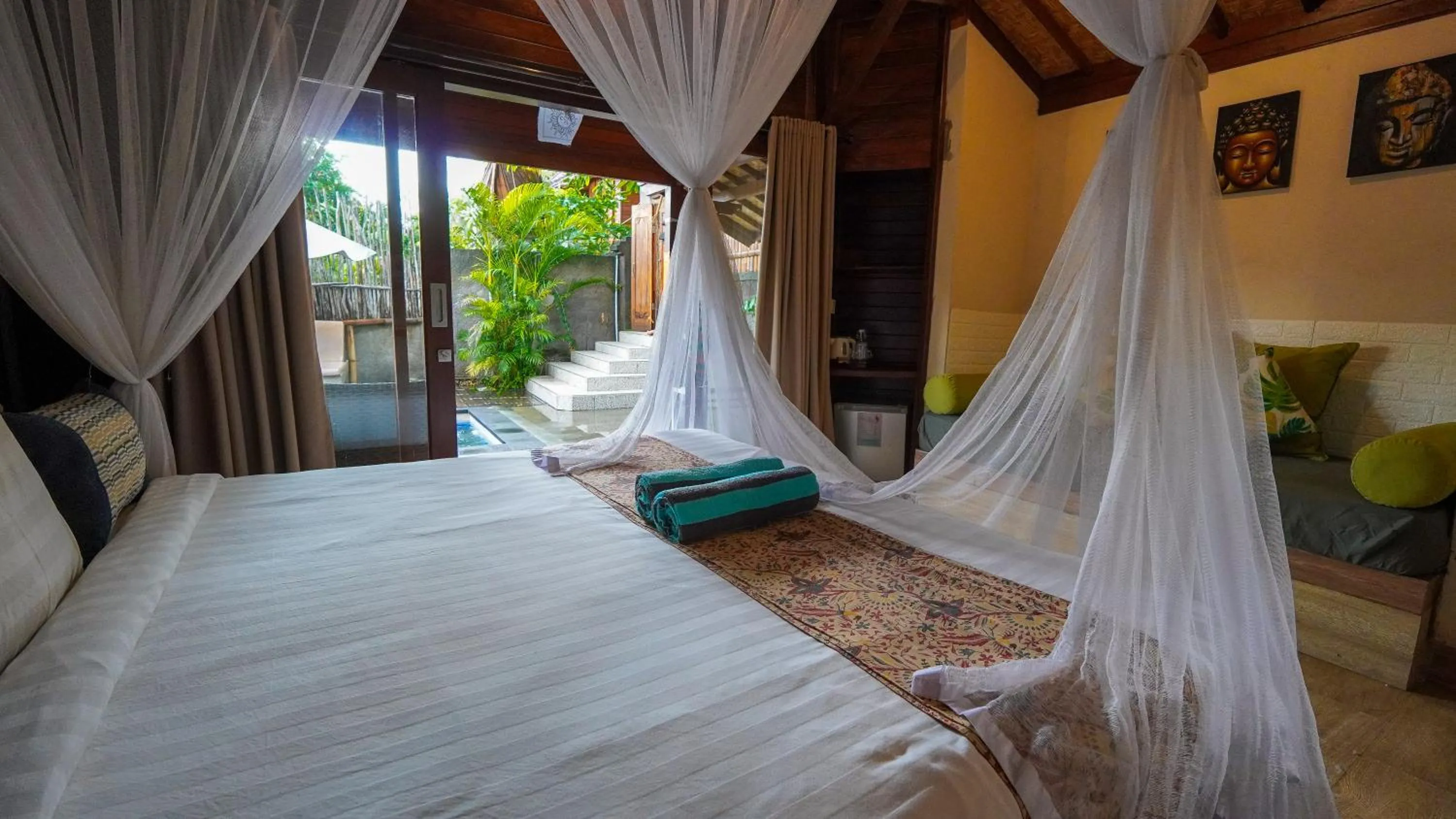 Bed in Darsan Lembongan Boutique Cottage
