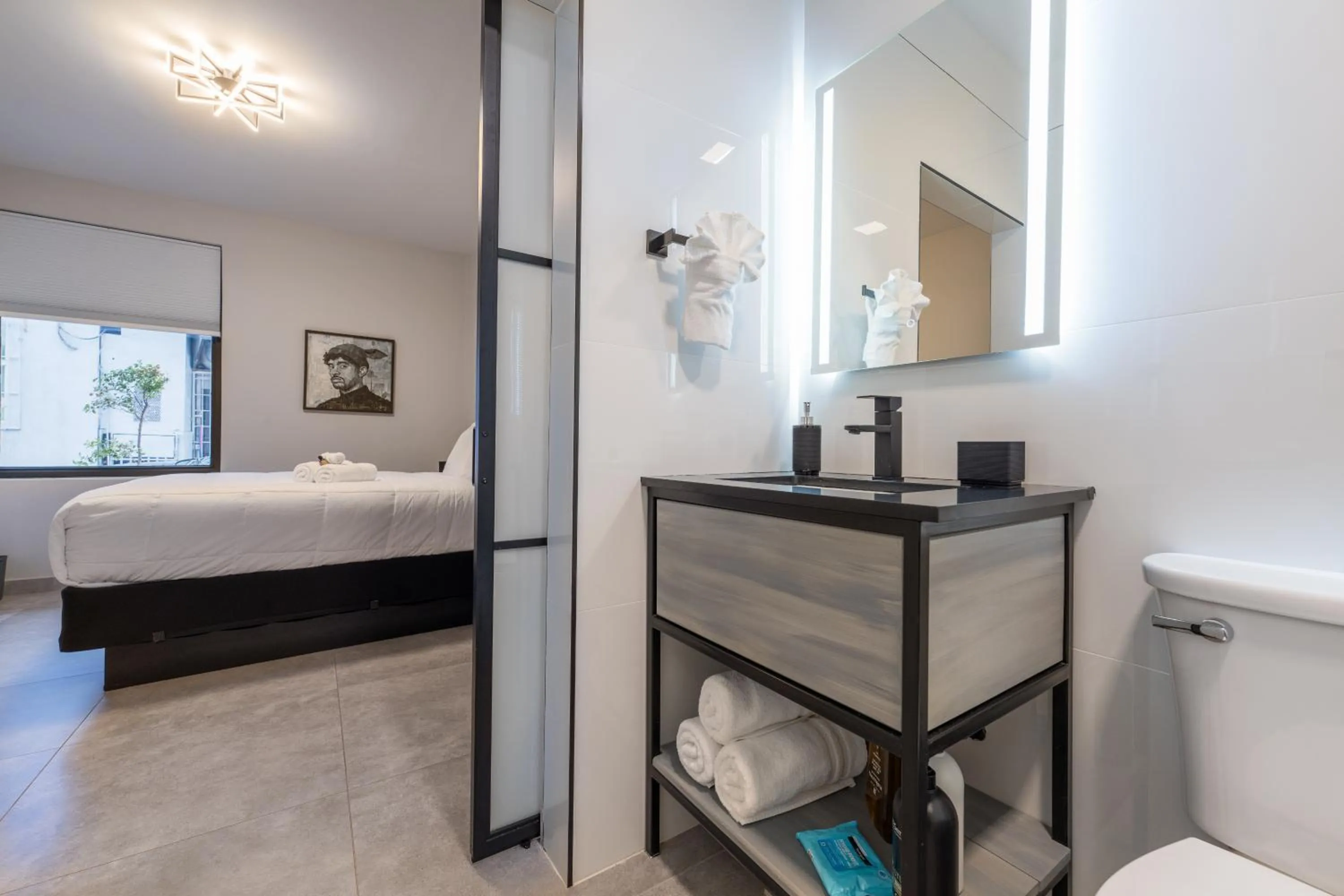 Bathroom, Bed in Casa Ciana