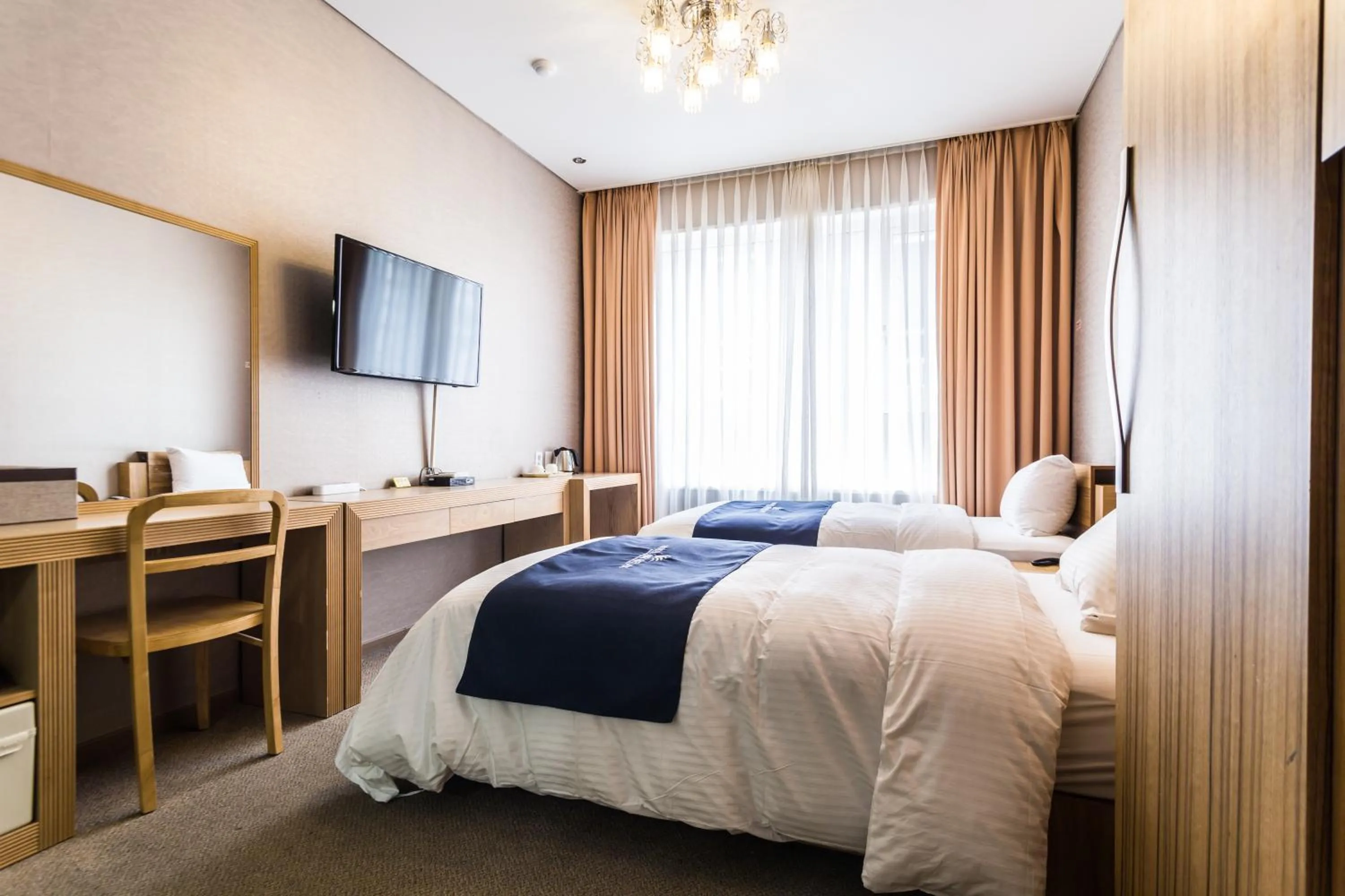 TV and multimedia, Bed in Incheon Aiport Airrelax hotel