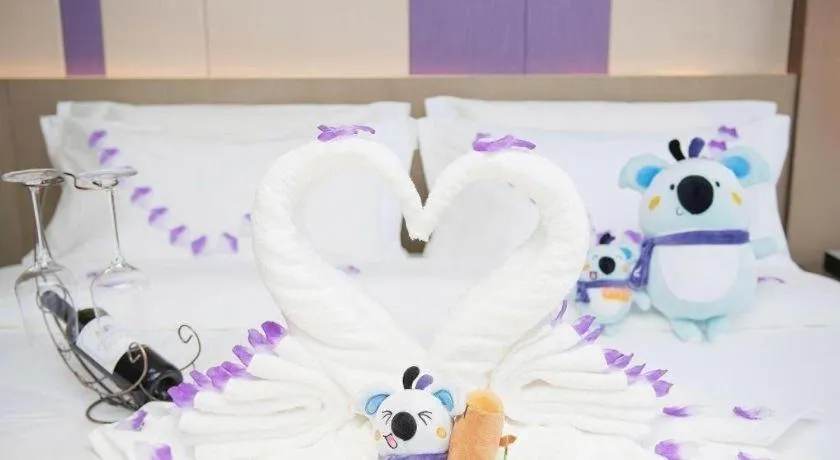 Bed in Lavande Hotel Changchun New District North Lake Longxiang Plaza