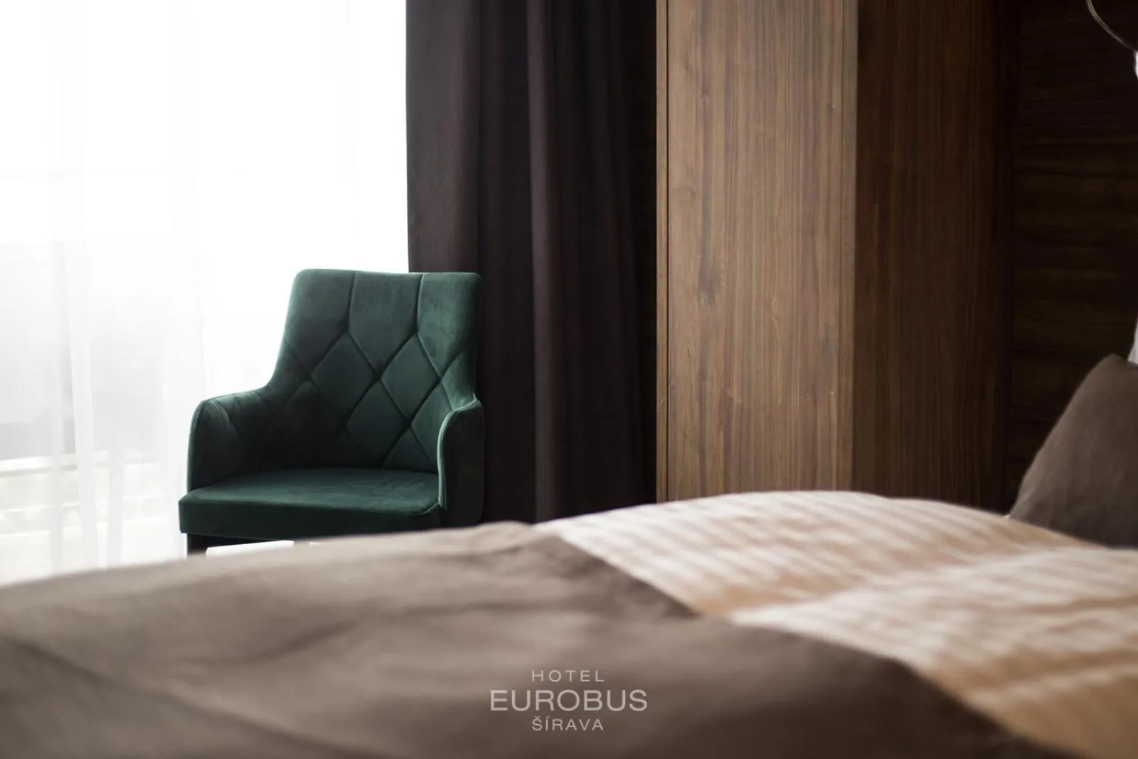 Decorative detail, Bed in Hotel Eurobus