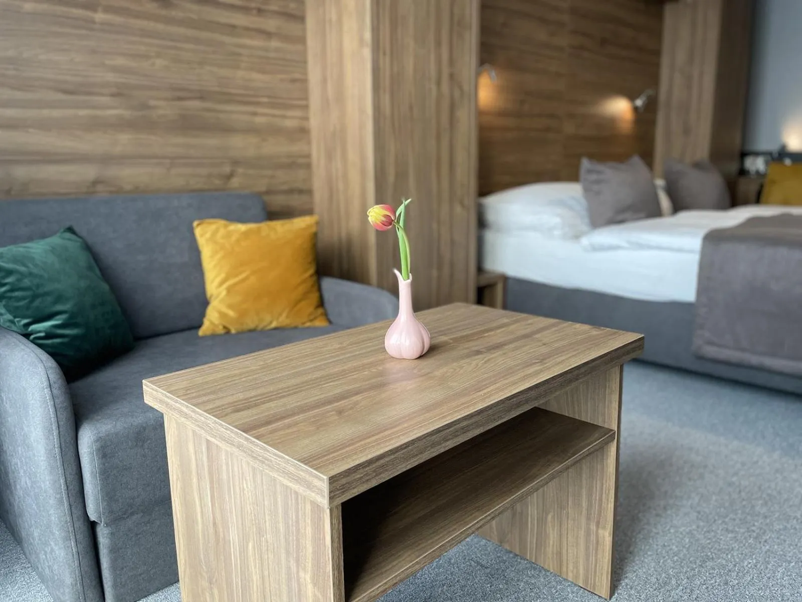 Bed in Hotel Eurobus