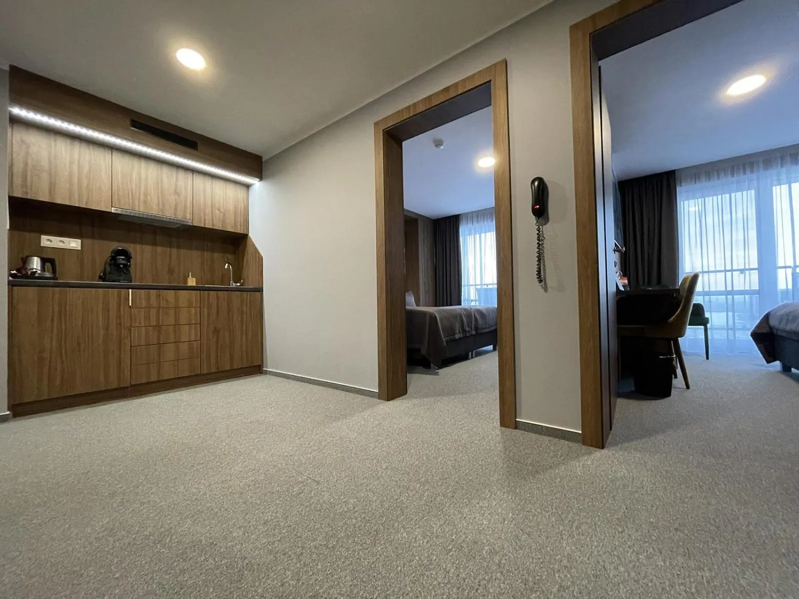 Kitchen or kitchenette in Hotel Eurobus