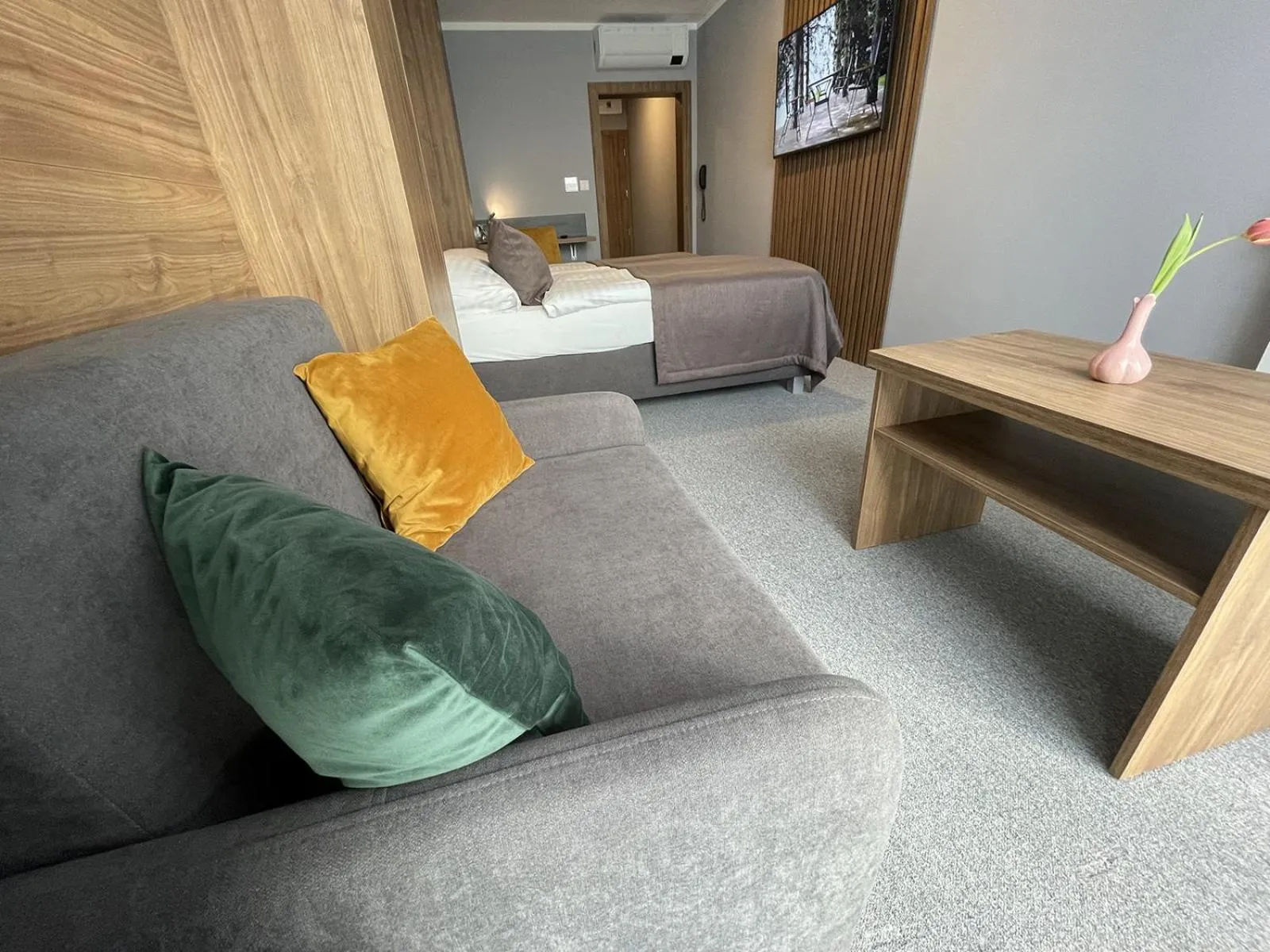 Bed in Hotel Eurobus