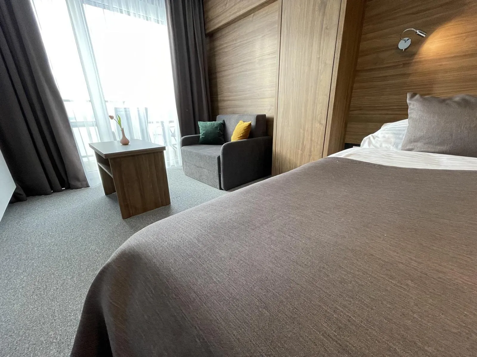 Bed in Hotel Eurobus