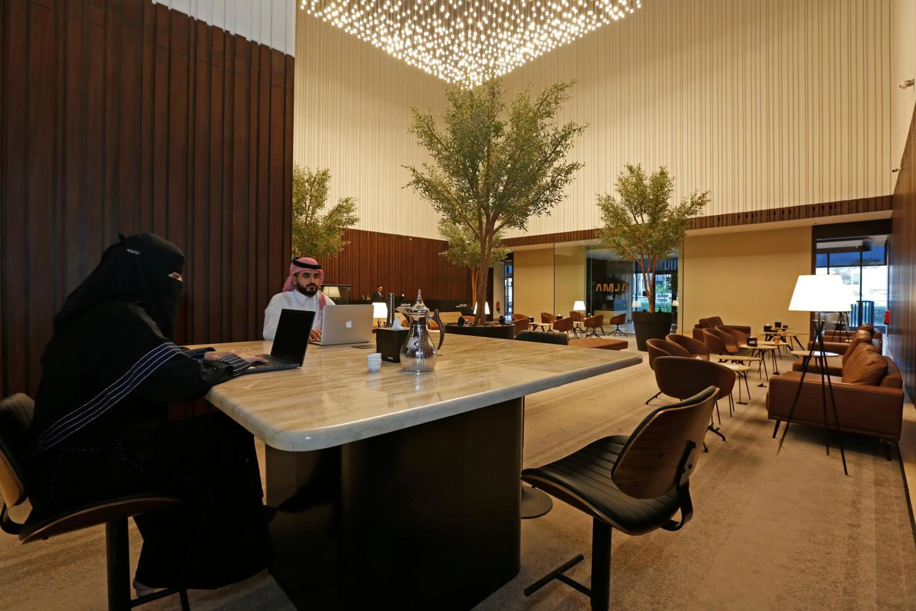 Lobby or reception in ALMA Hotel Riyadh
