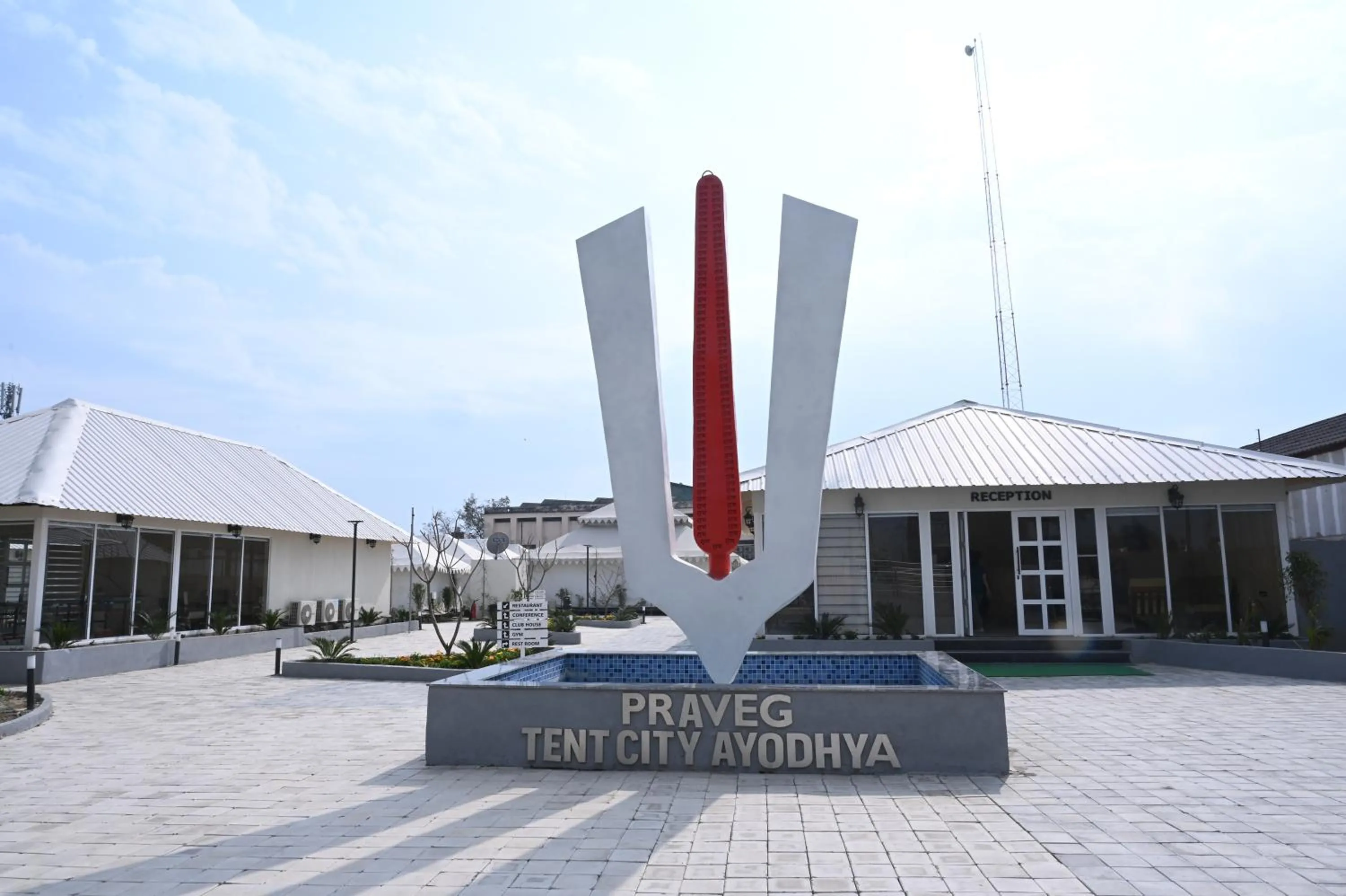 Property building in Praveg Tent City Saryu Ayodhya