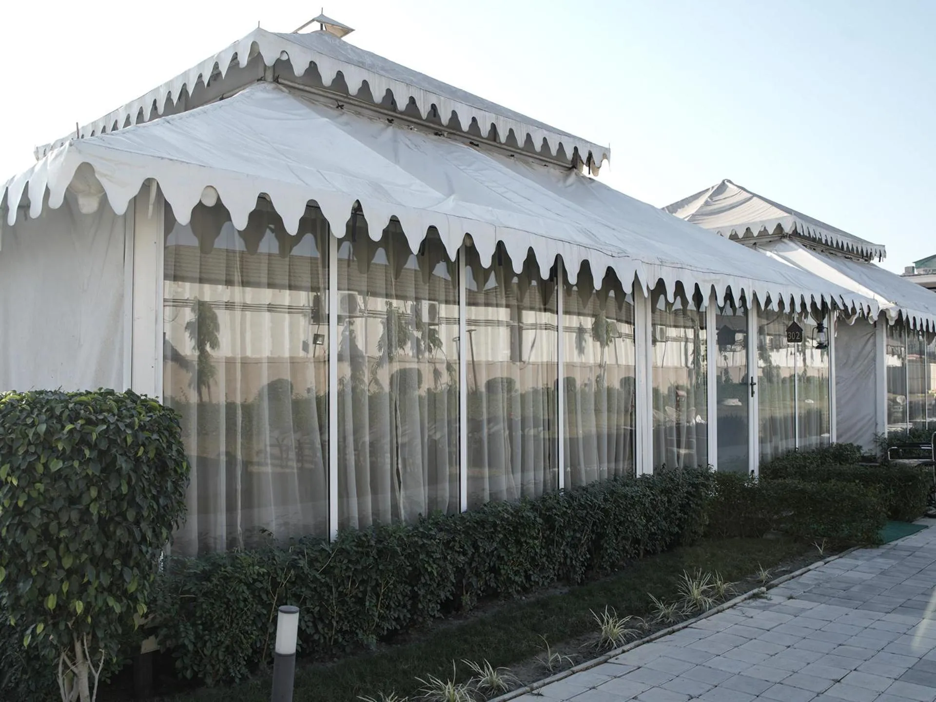 Area and facilities in Praveg Tent City Saryu Ayodhya