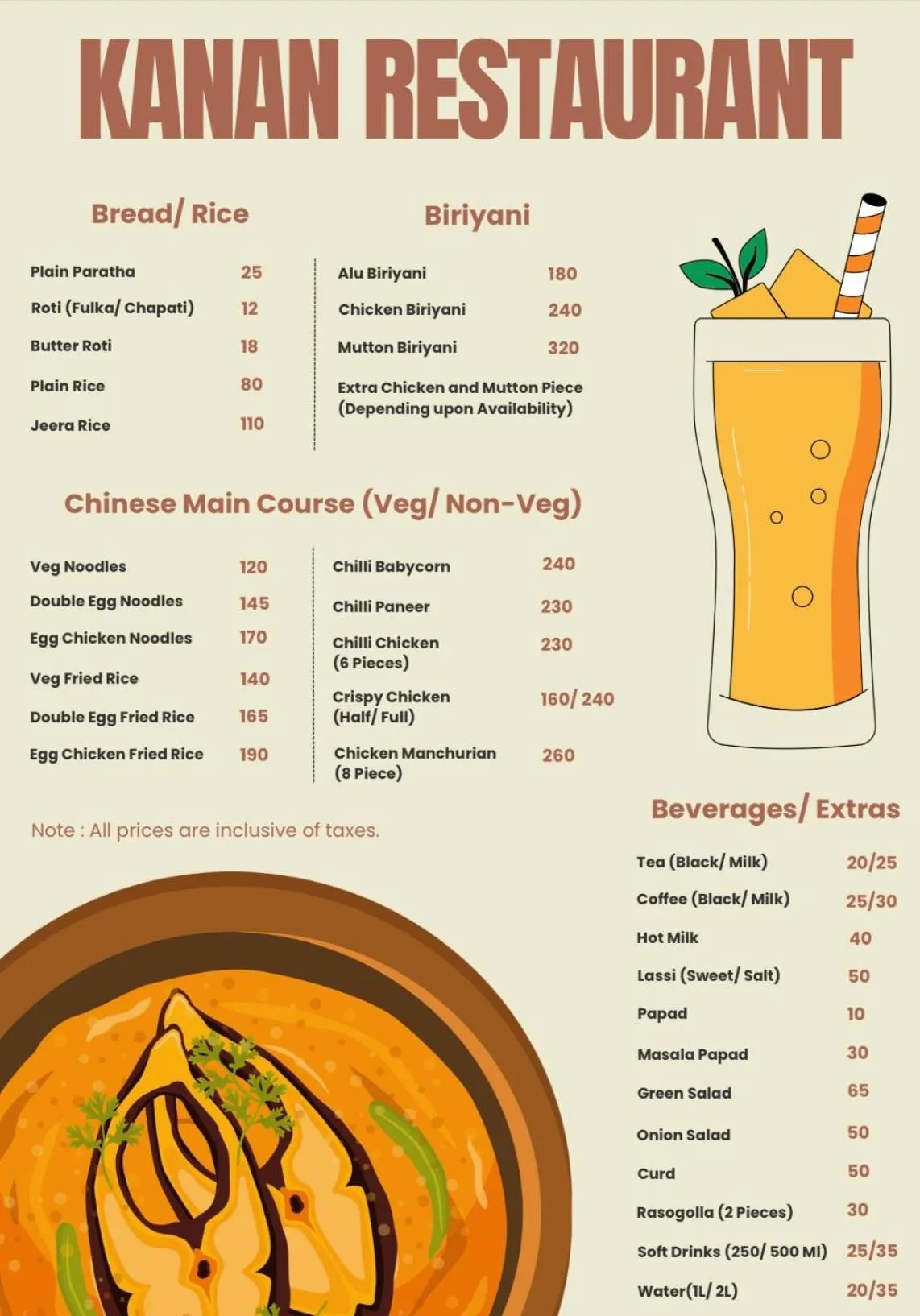 Restaurant/places to eat in HOTEL KANAN INN