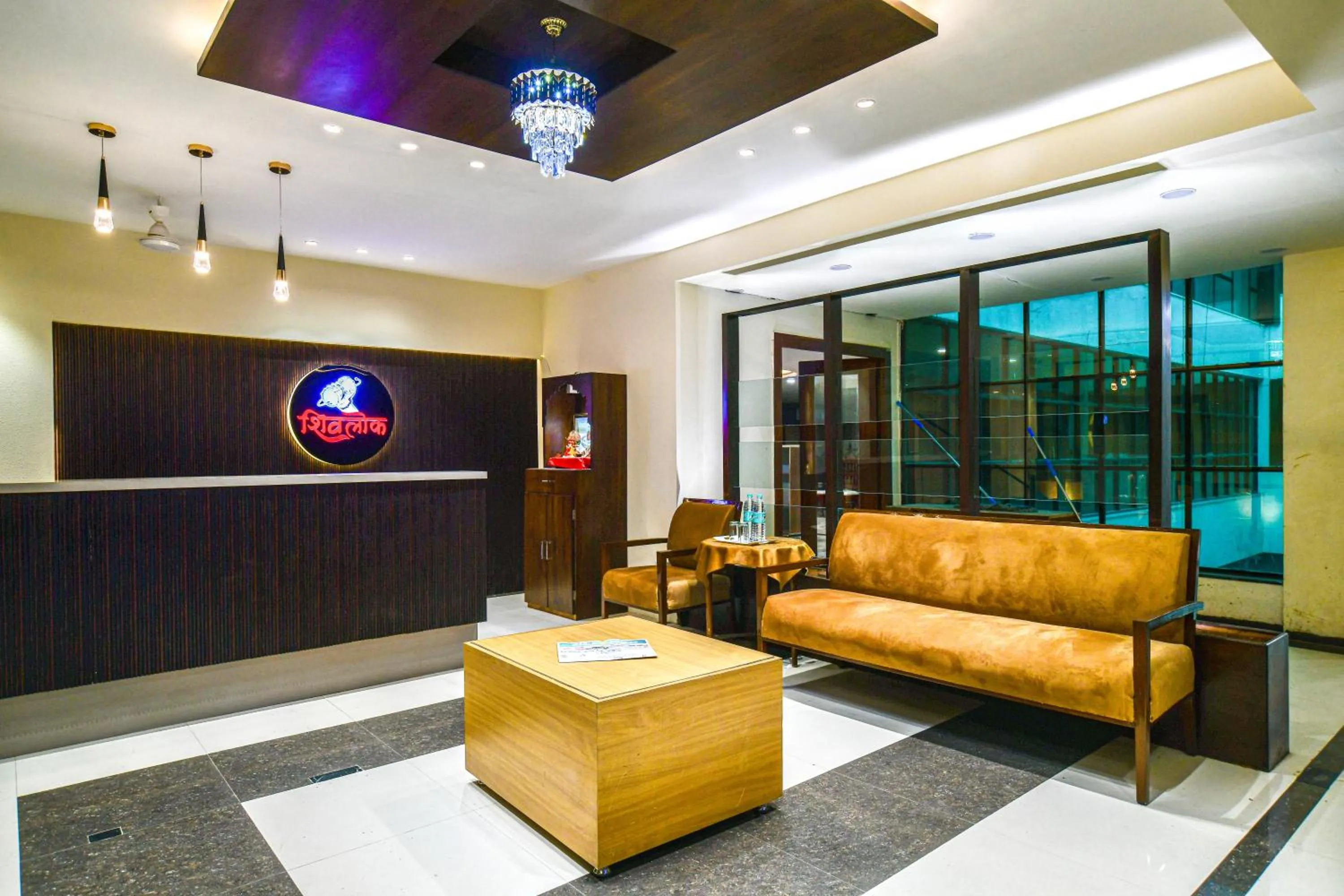 Lobby or reception in Hotel Shivlok