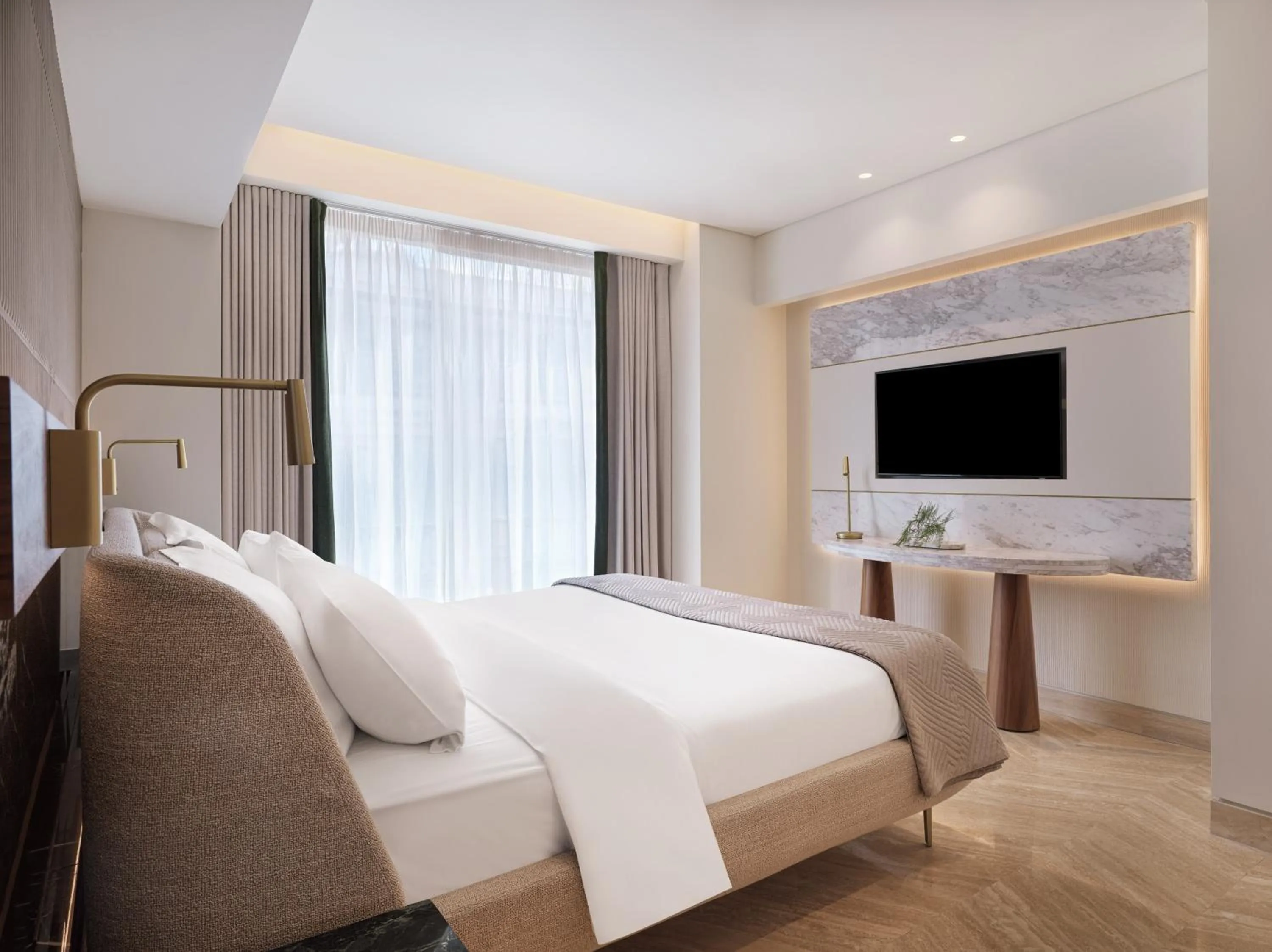 Bedroom, Bed in Anthology of Athens, The Leading Hotels of the World