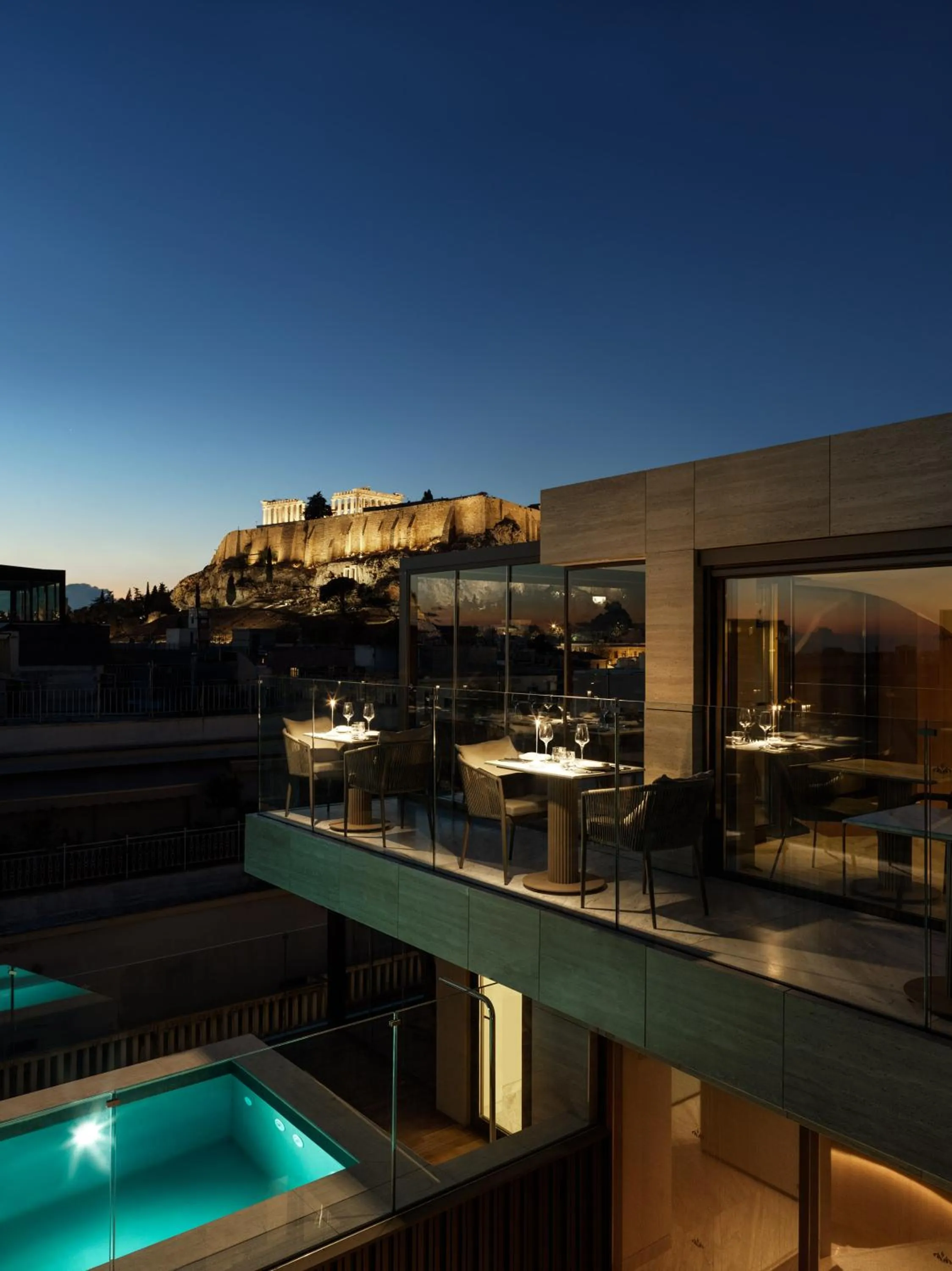 Night in Anthology of Athens, The Leading Hotels of the World