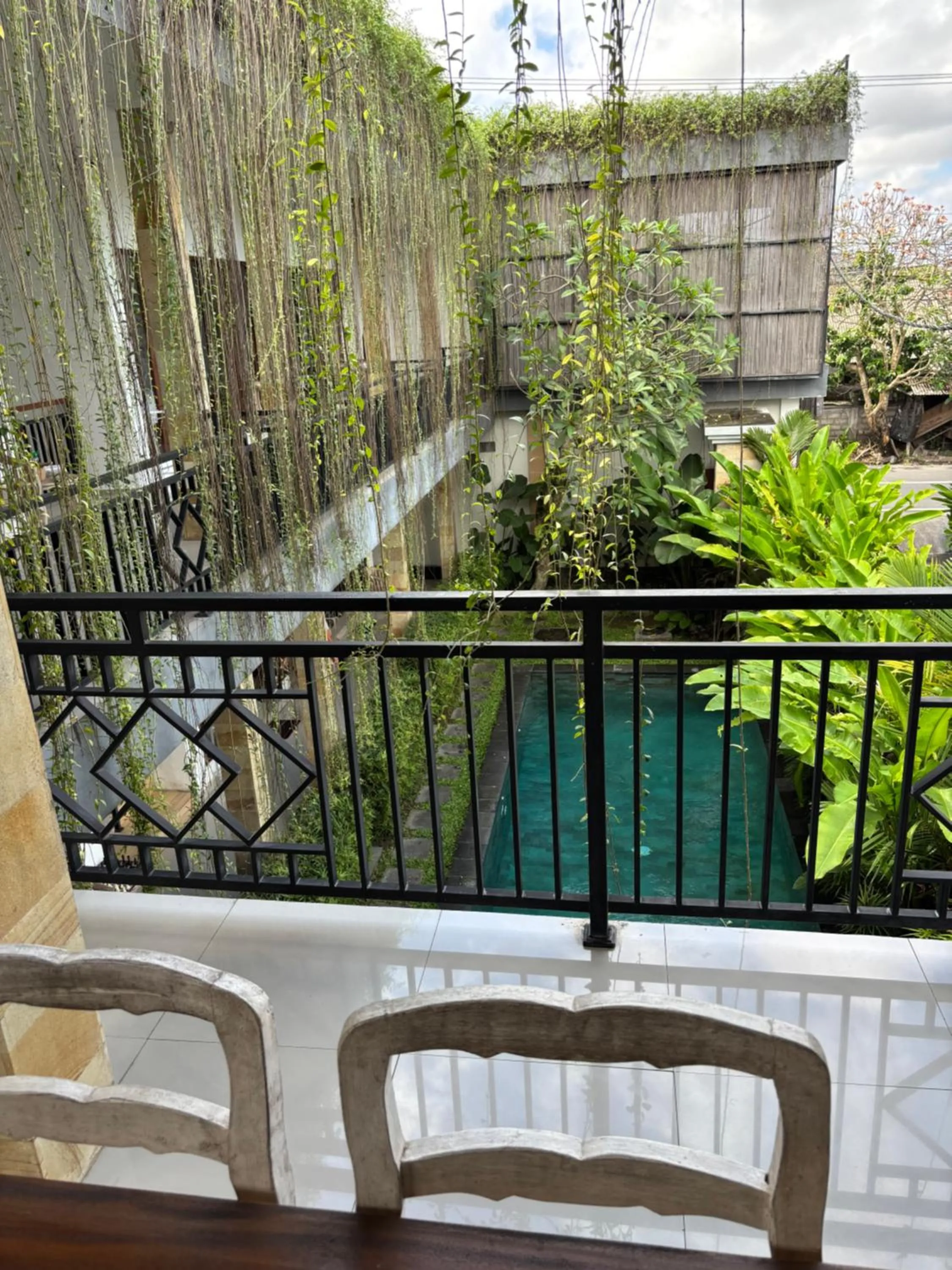 Balcony/Terrace in D'tegal Guest House- Tropical Courtyard in Canggu
