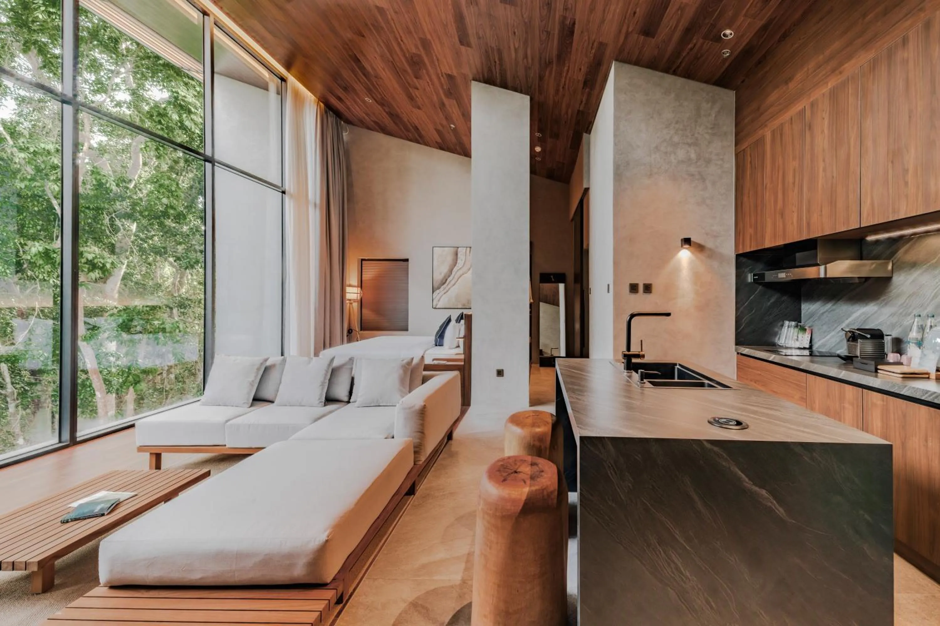 Kitchen or kitchenette, Bed in Piece Lio from Japan Managed by H Hospitality Group