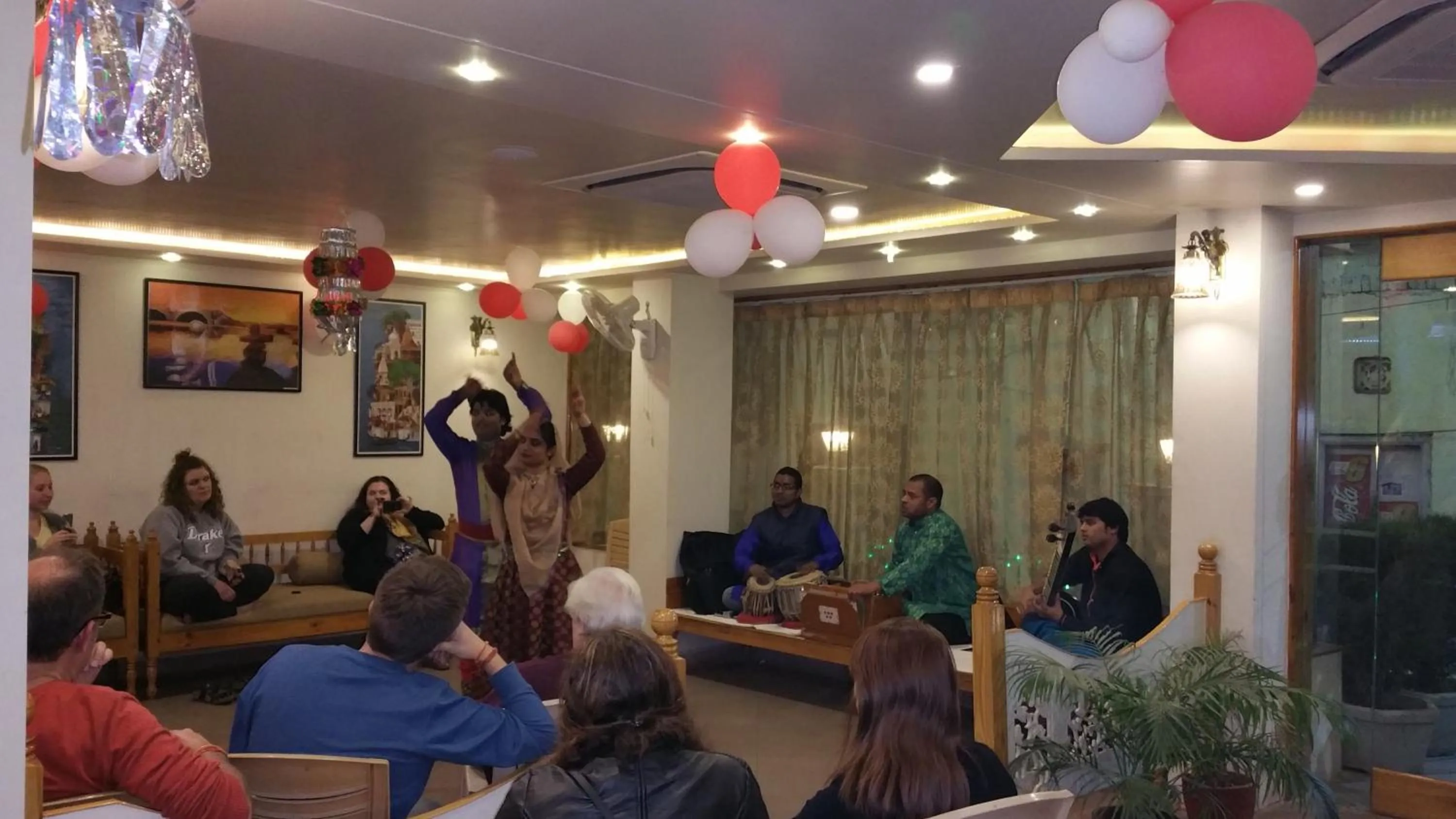 group of guests in Hotel Banaras Haveli