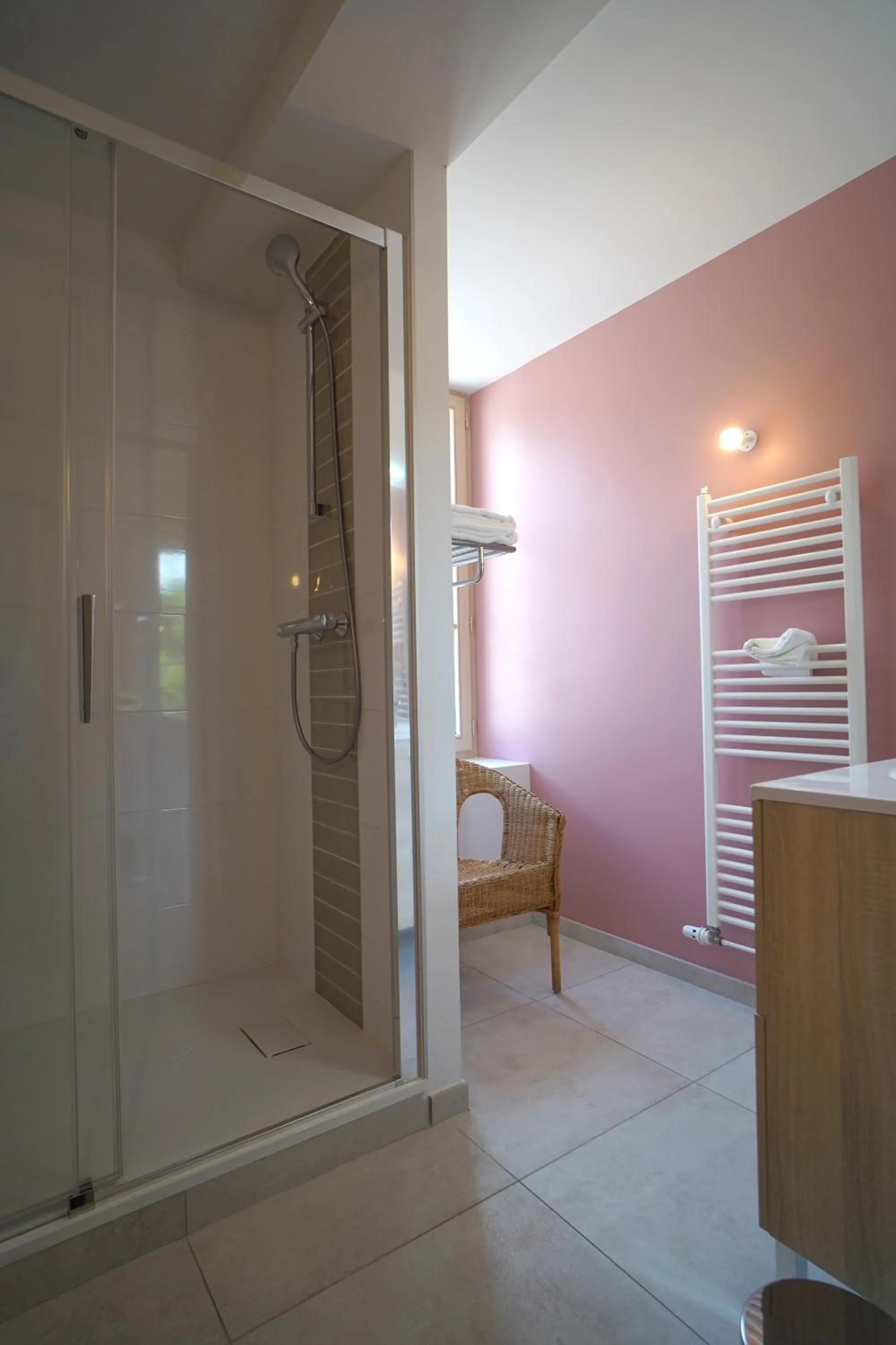 Shower in Hôtel de la Croix Blanche