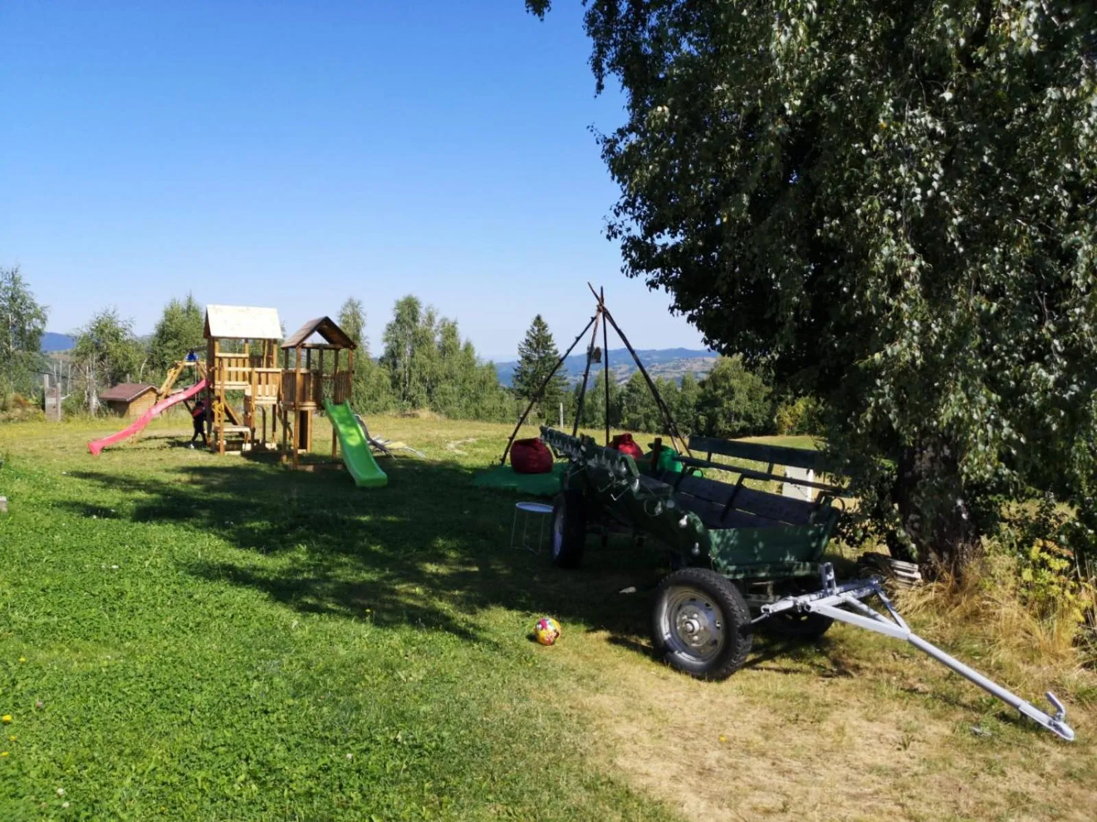 Inner courtyard view in Pensiunea Poiana Viselor