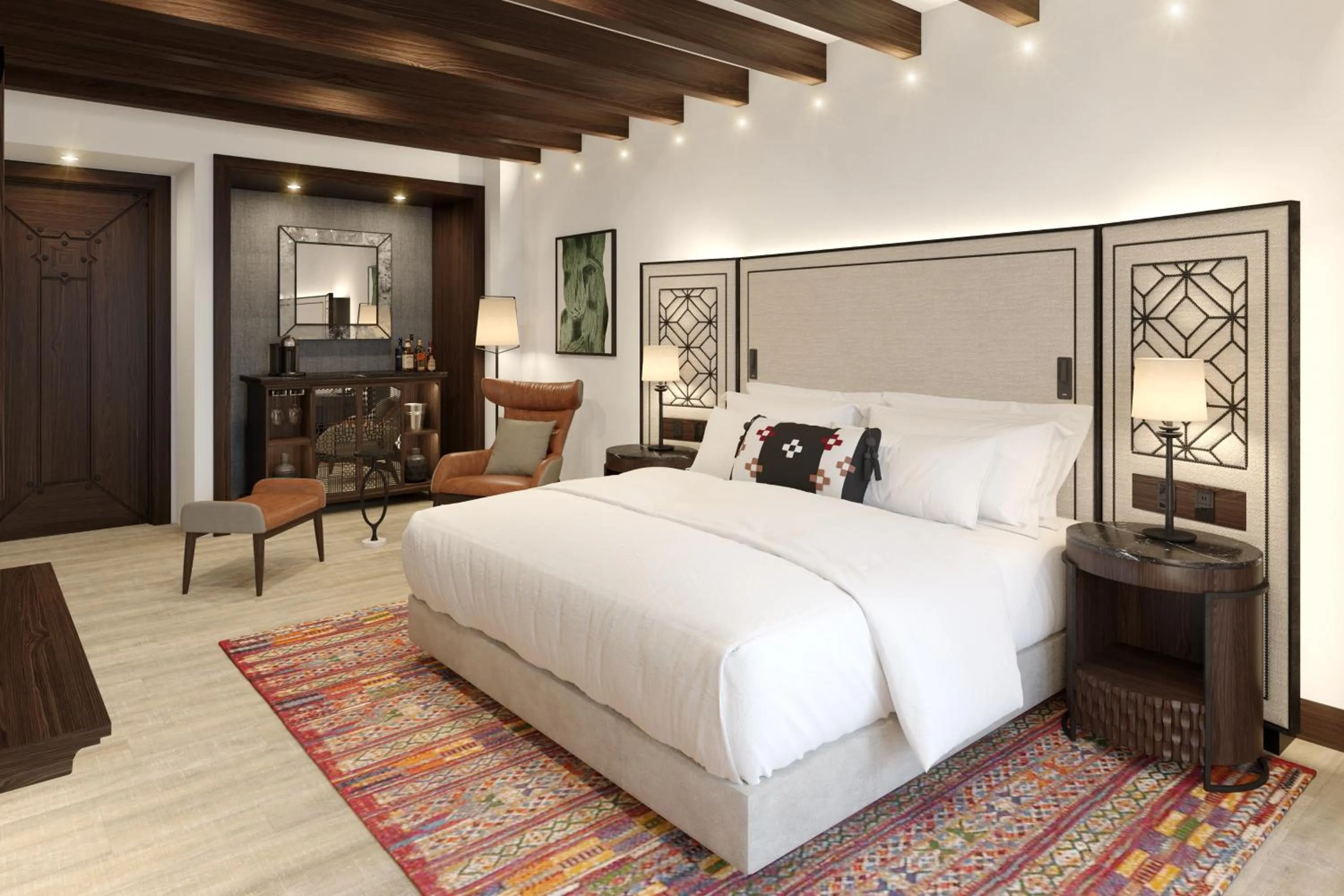 Bed in Pueblo Bonito Vantage San Miguel de Allende