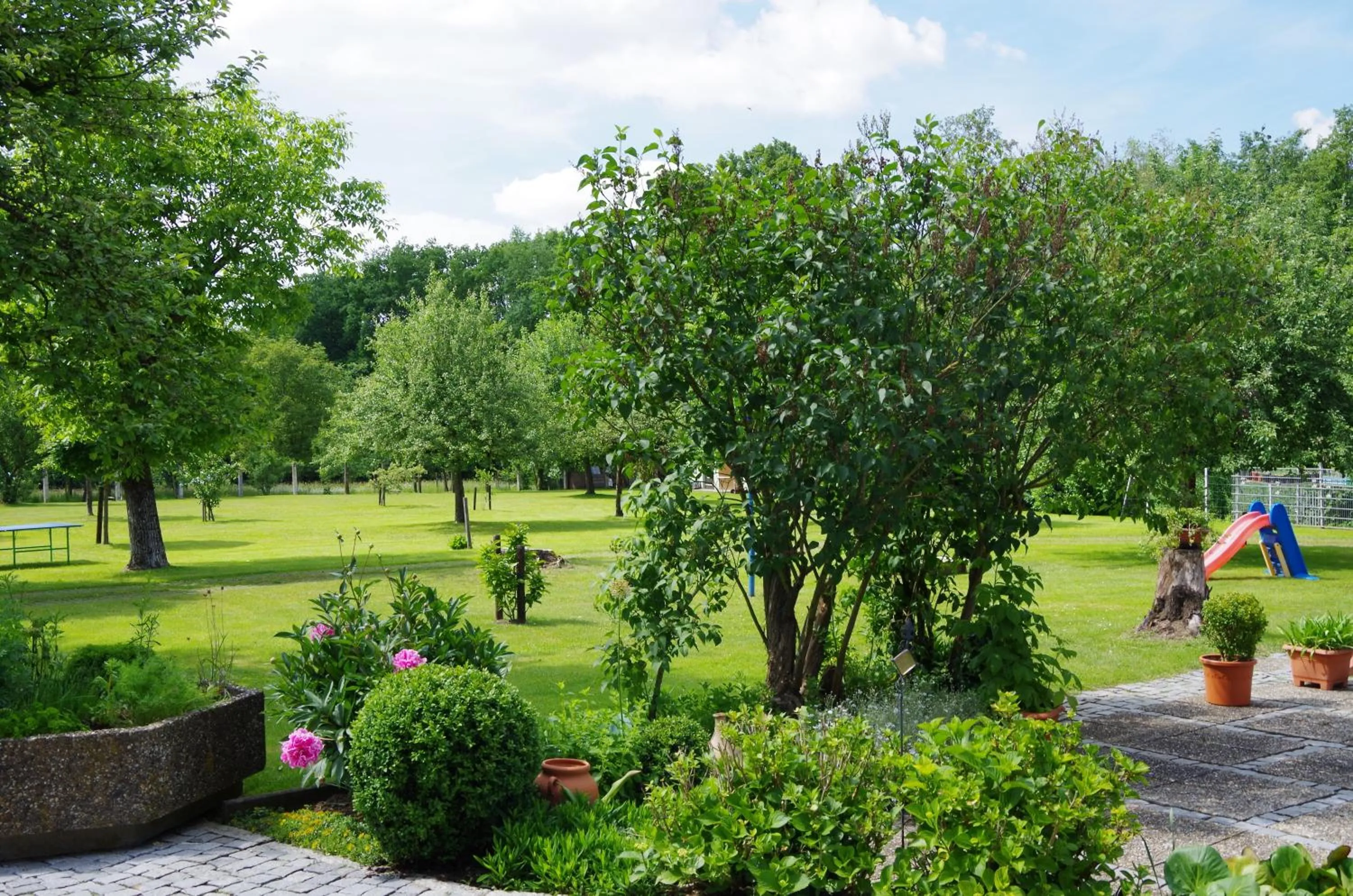 Garden view in Appartement Fleischmann