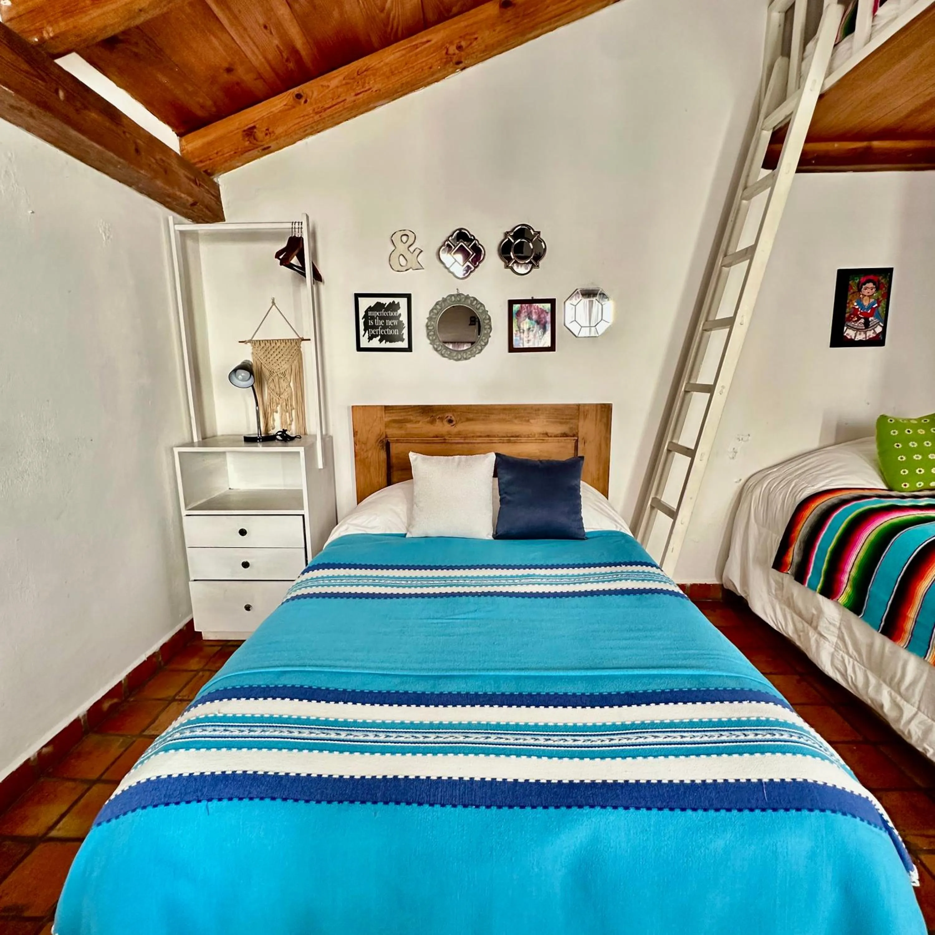 Bed in La Etelvina Suites