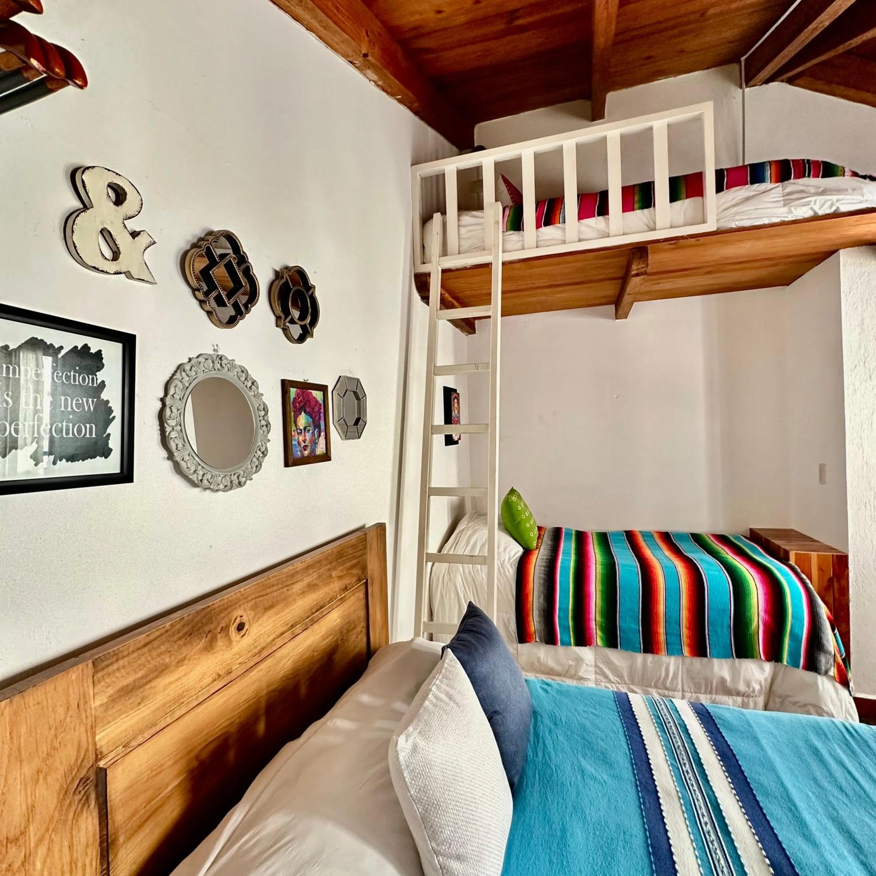 Bed in La Etelvina Suites